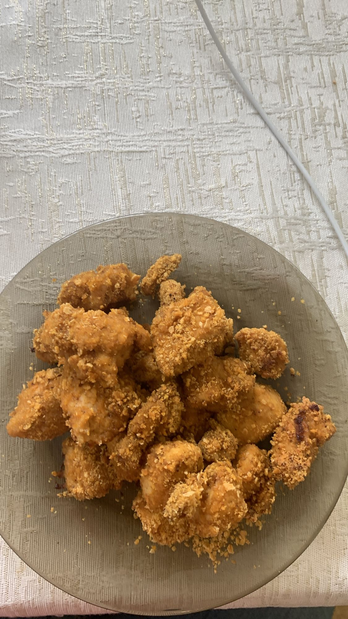 Panierowane kawałki kurczaka