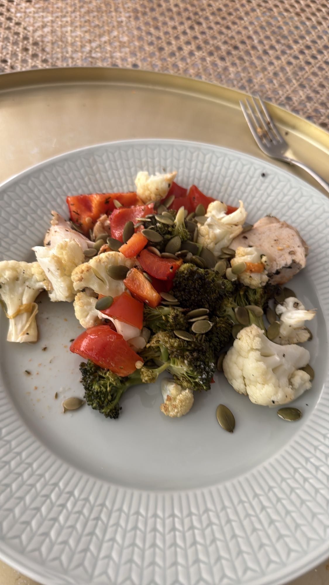 Kyckling med rostade grönsaker