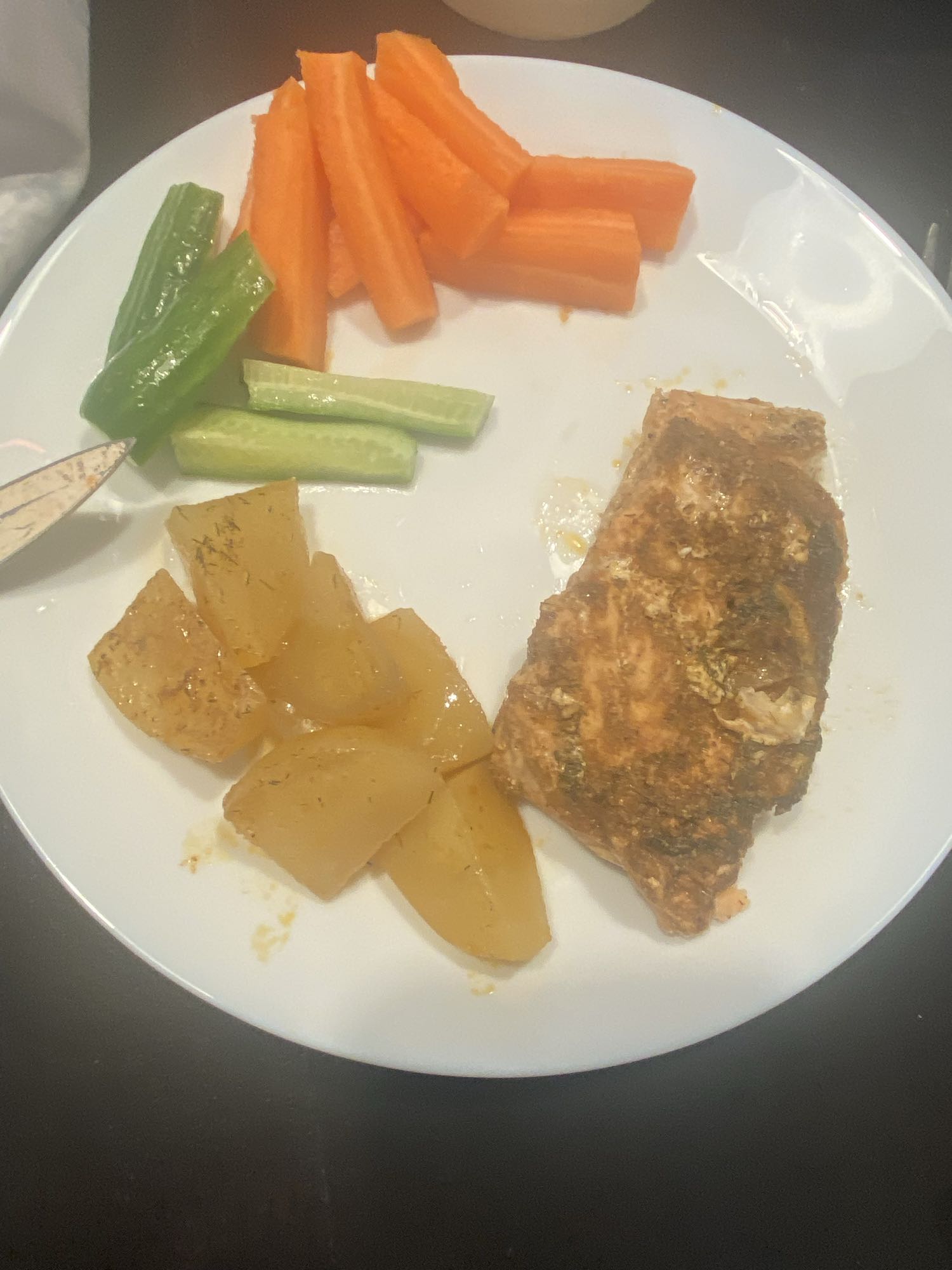 سمك مع خضار