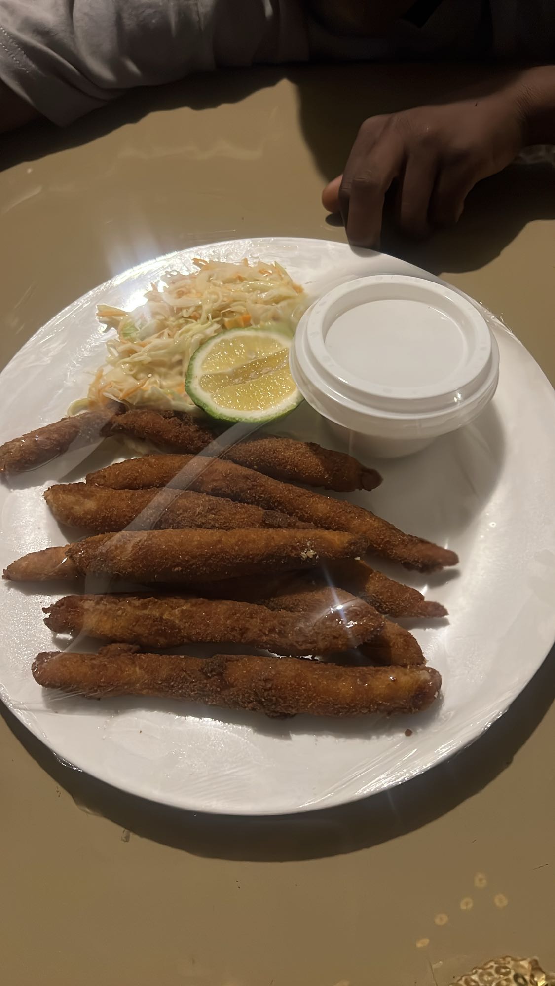 Fried Fish with Slaw