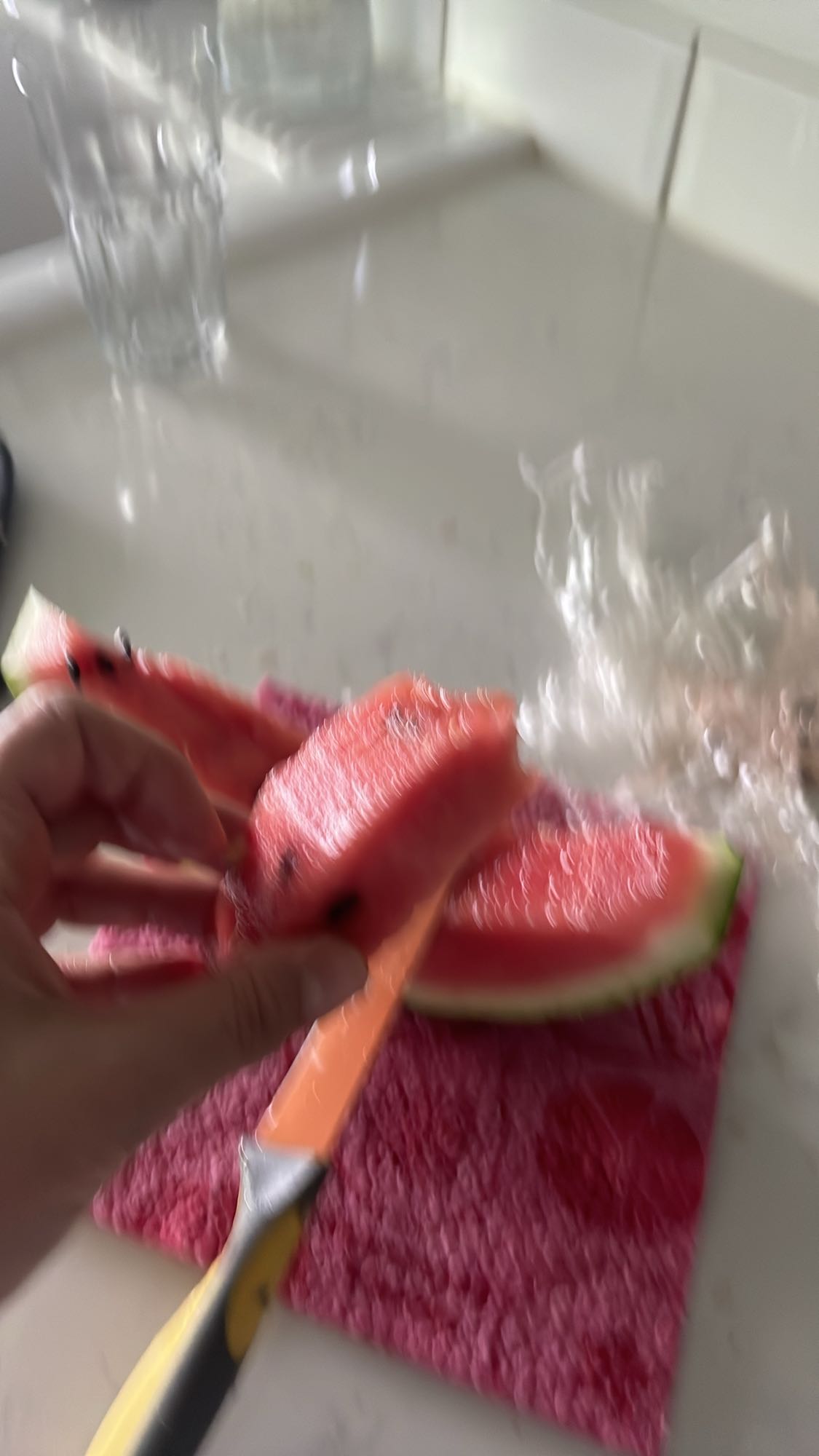 Vattenmelon skivor