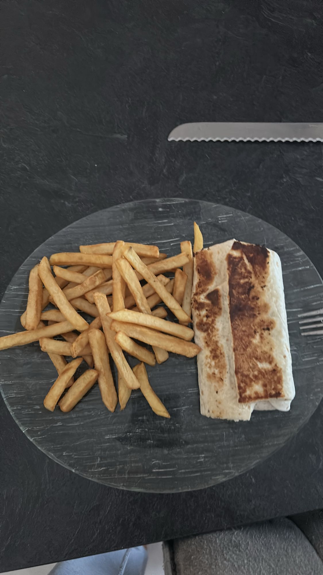 Wrap et frites