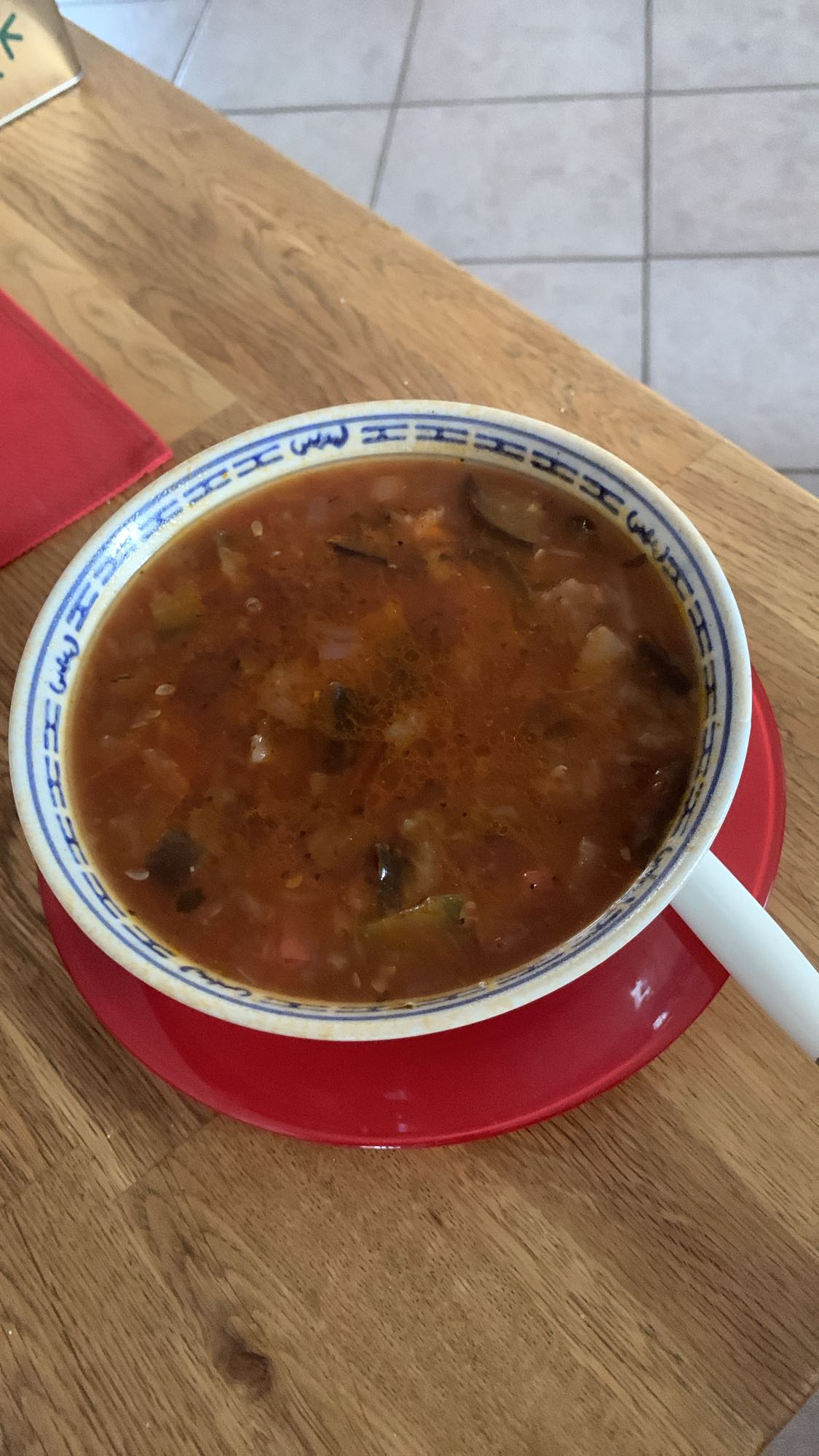 Soupe de ratatouille