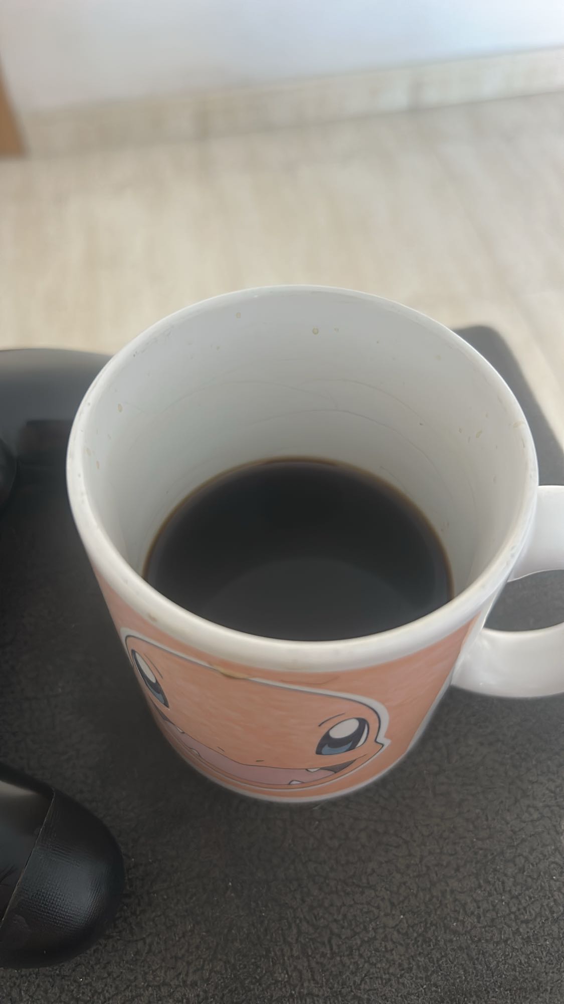 taza de café negro