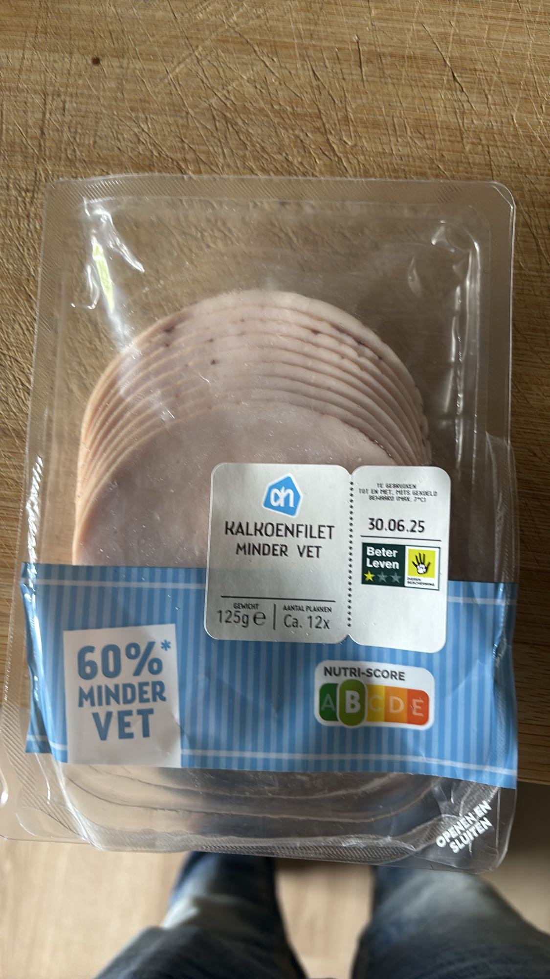 Kalkoenfilet minder vet