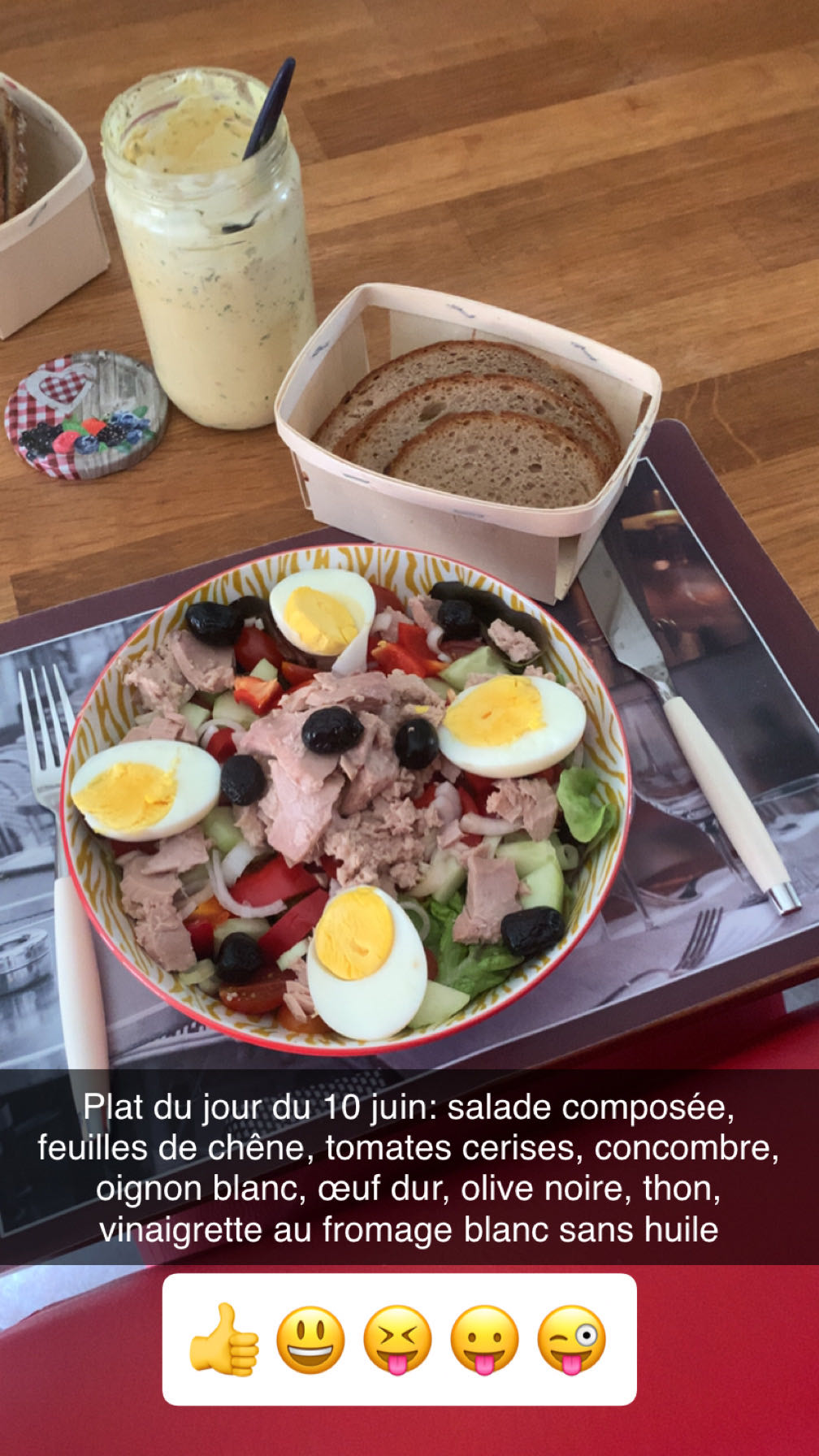 Salade composée du 10 juin