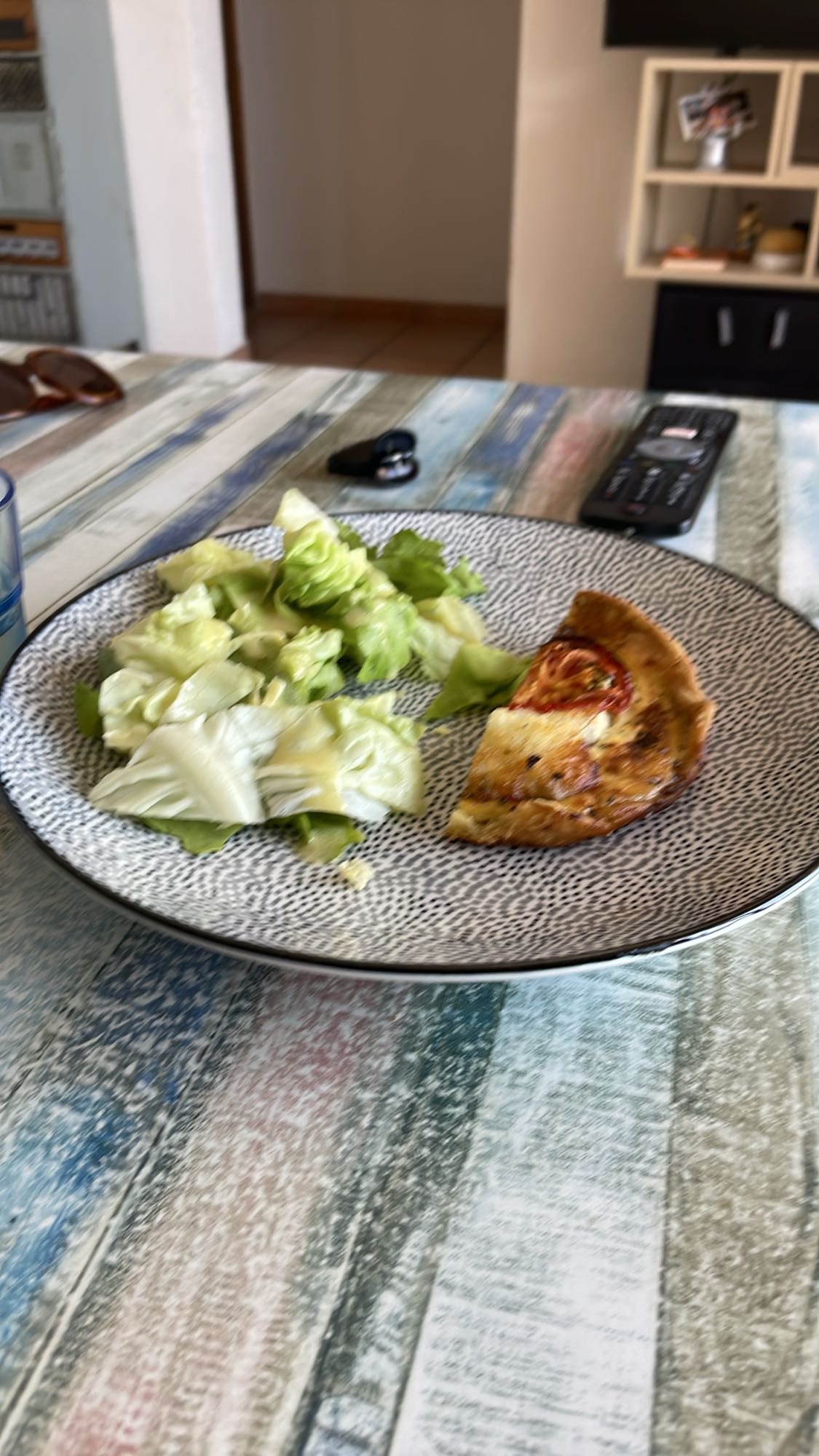 Quiche et salade verte