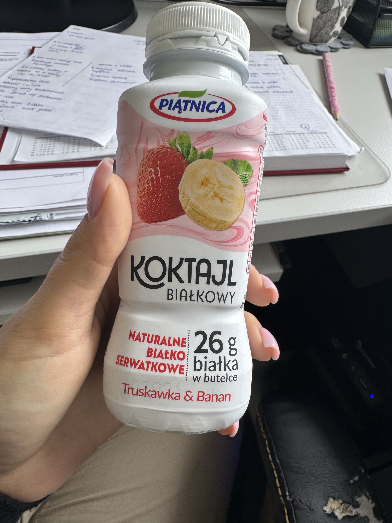 Koktajl truskawkowo-bananowy