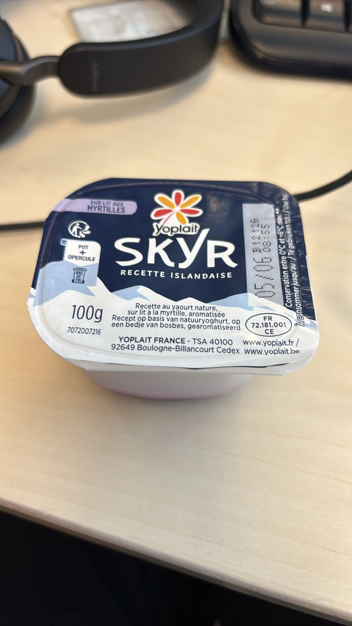 Skyr myrtilles Yoplait