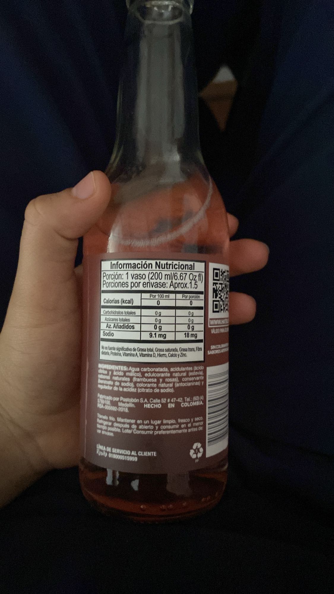 Zero Calorie Raspberry Soda