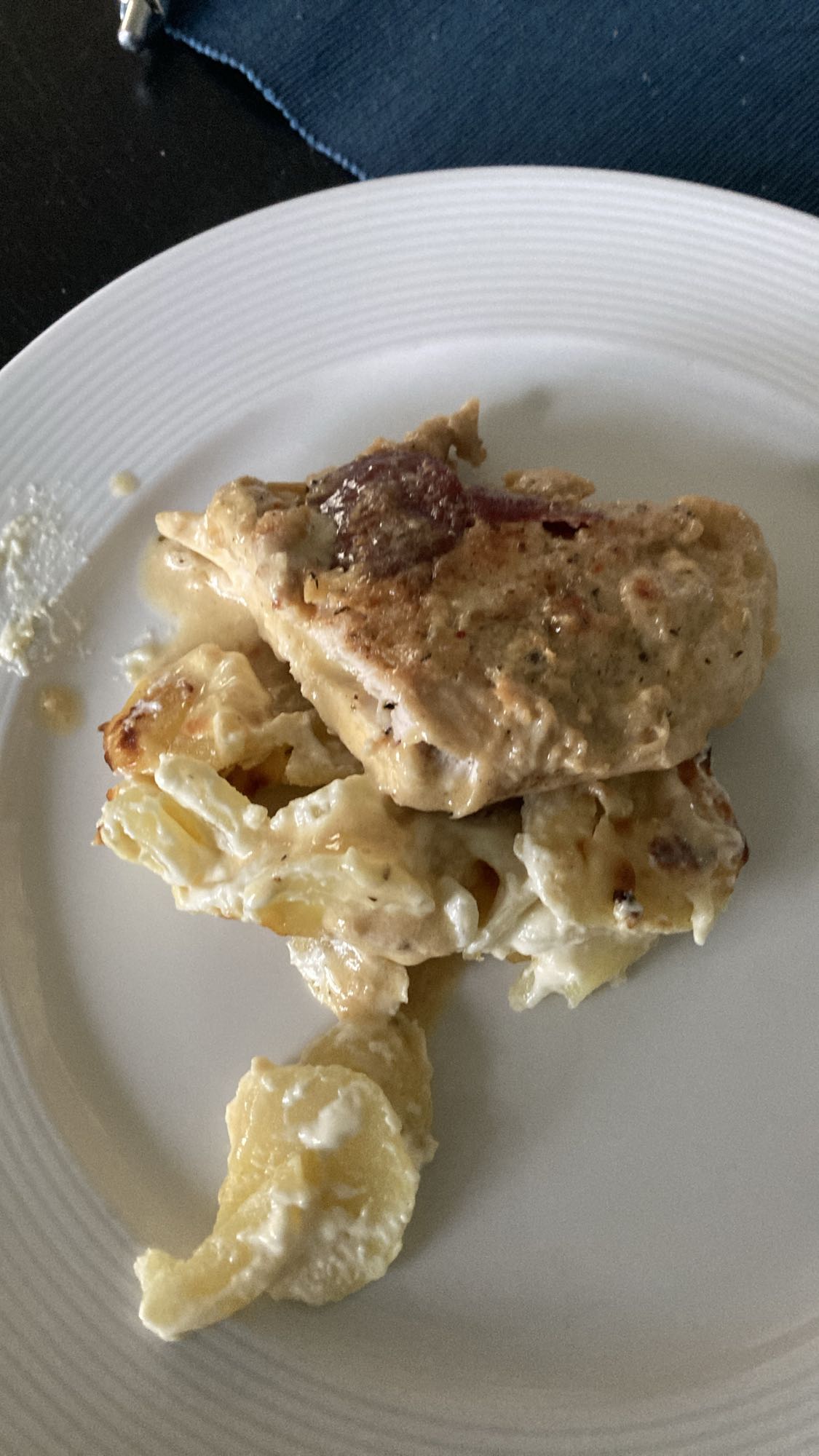 Kyckling med potatisgratäng