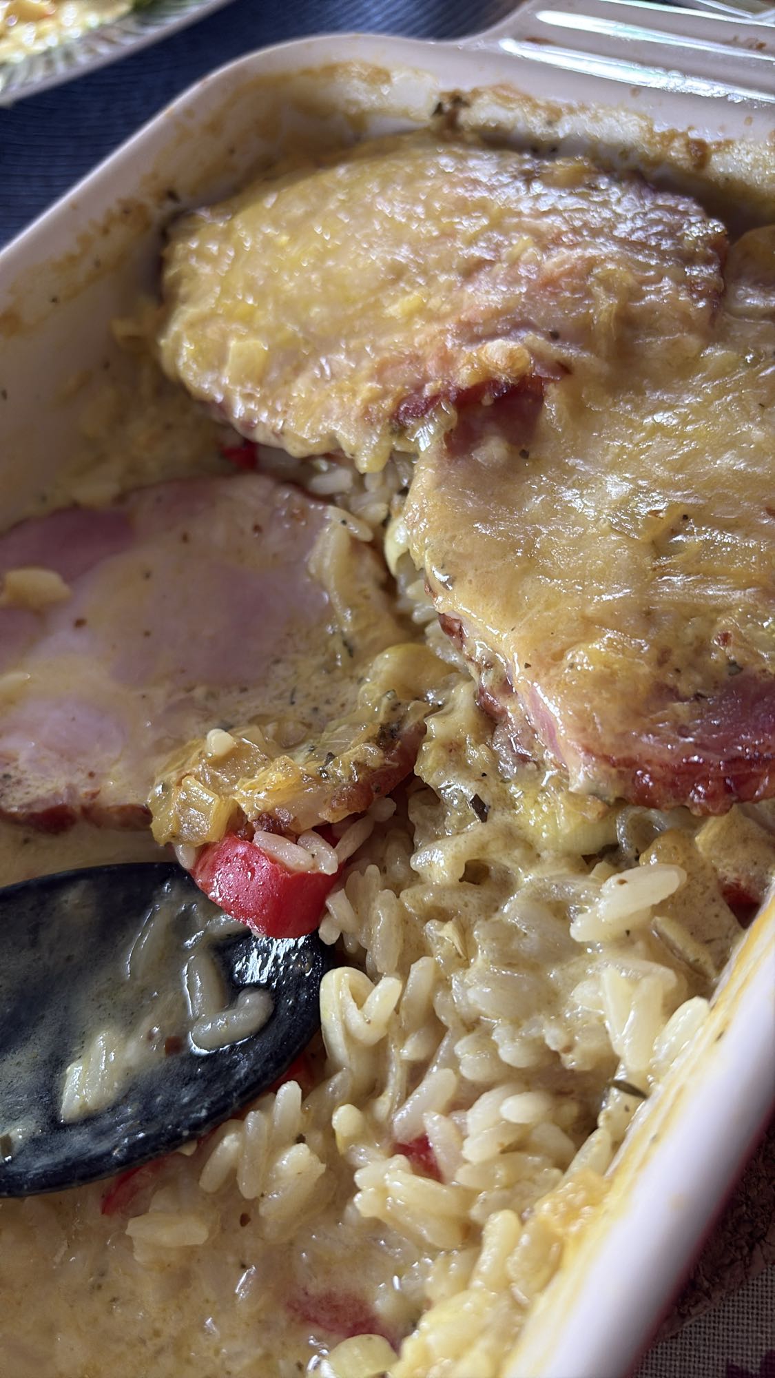 Fläskkotlettgratäng med ris