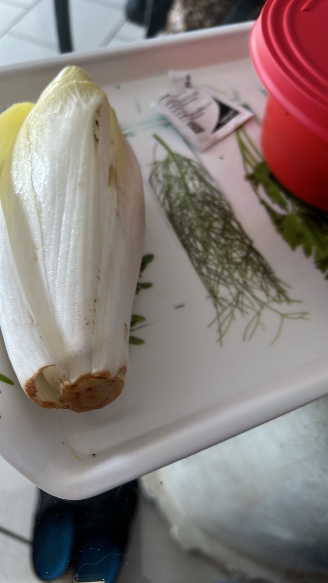 Salade d'endive fraîche