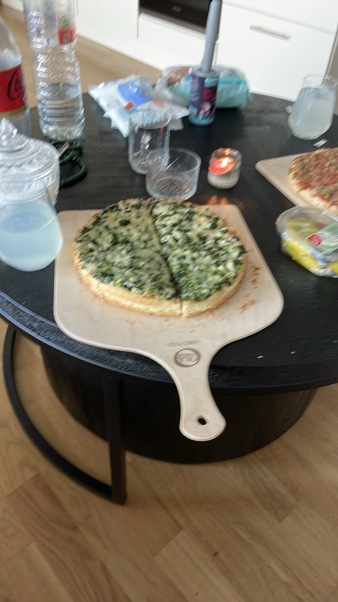 Spinazie pizza