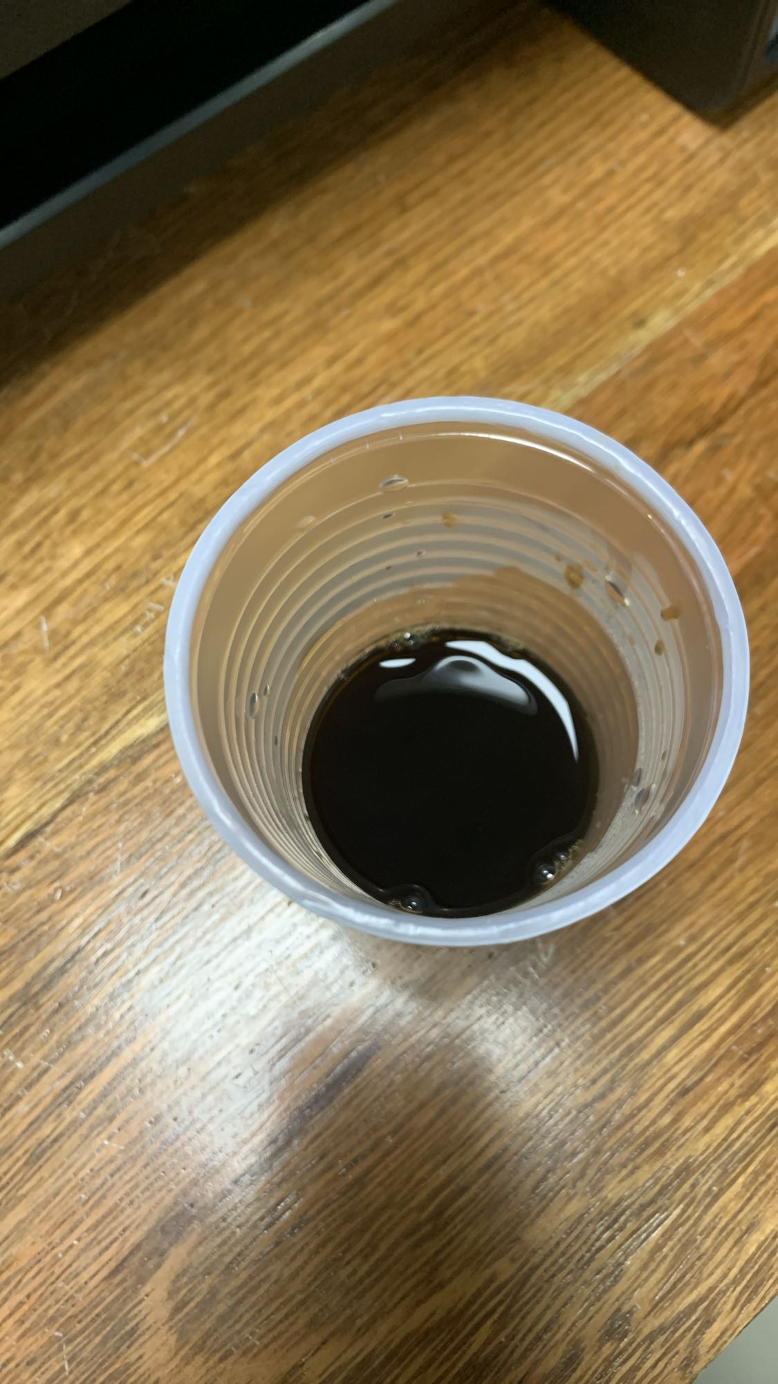 vaso de café negro