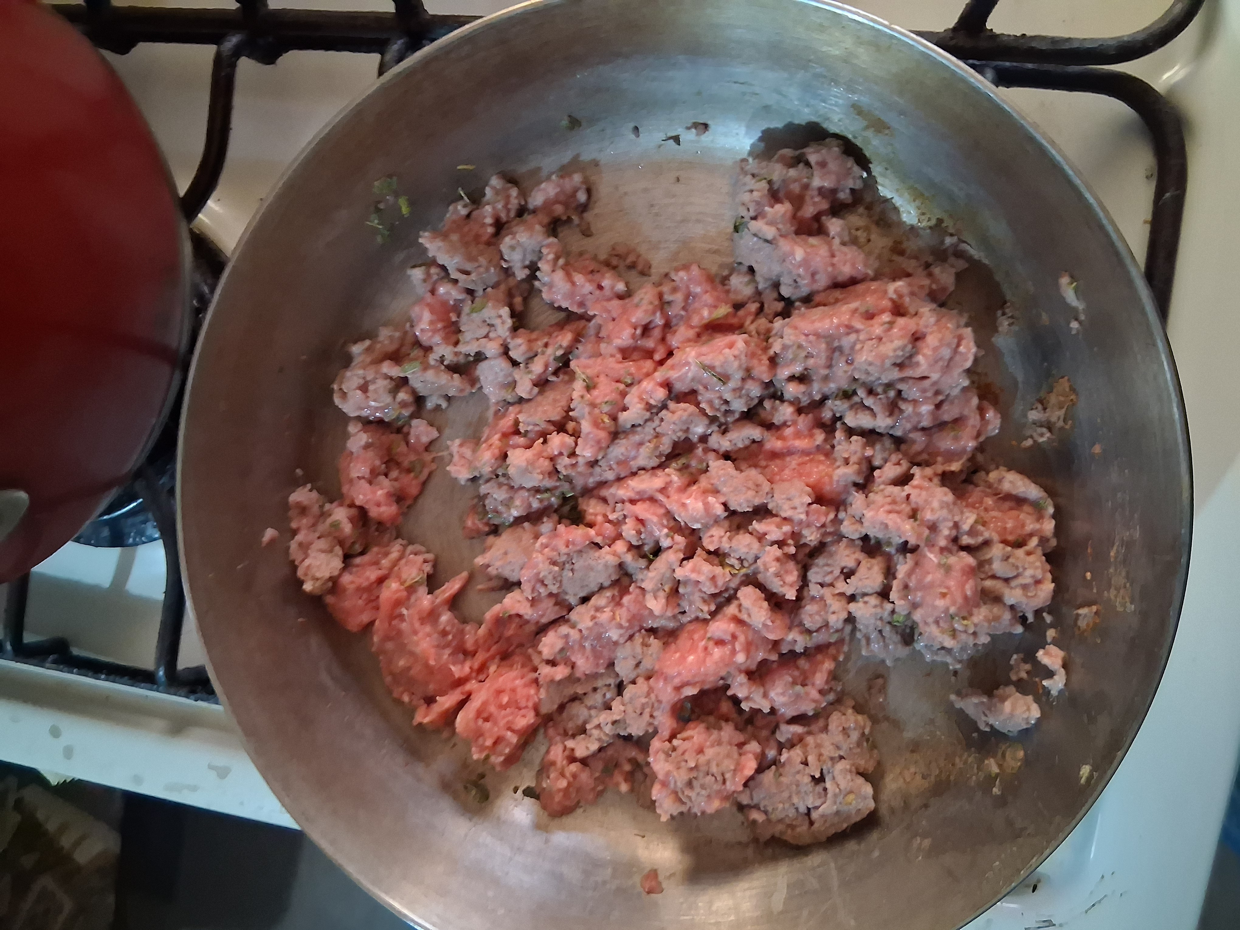 carne molida en sartén sin grasa