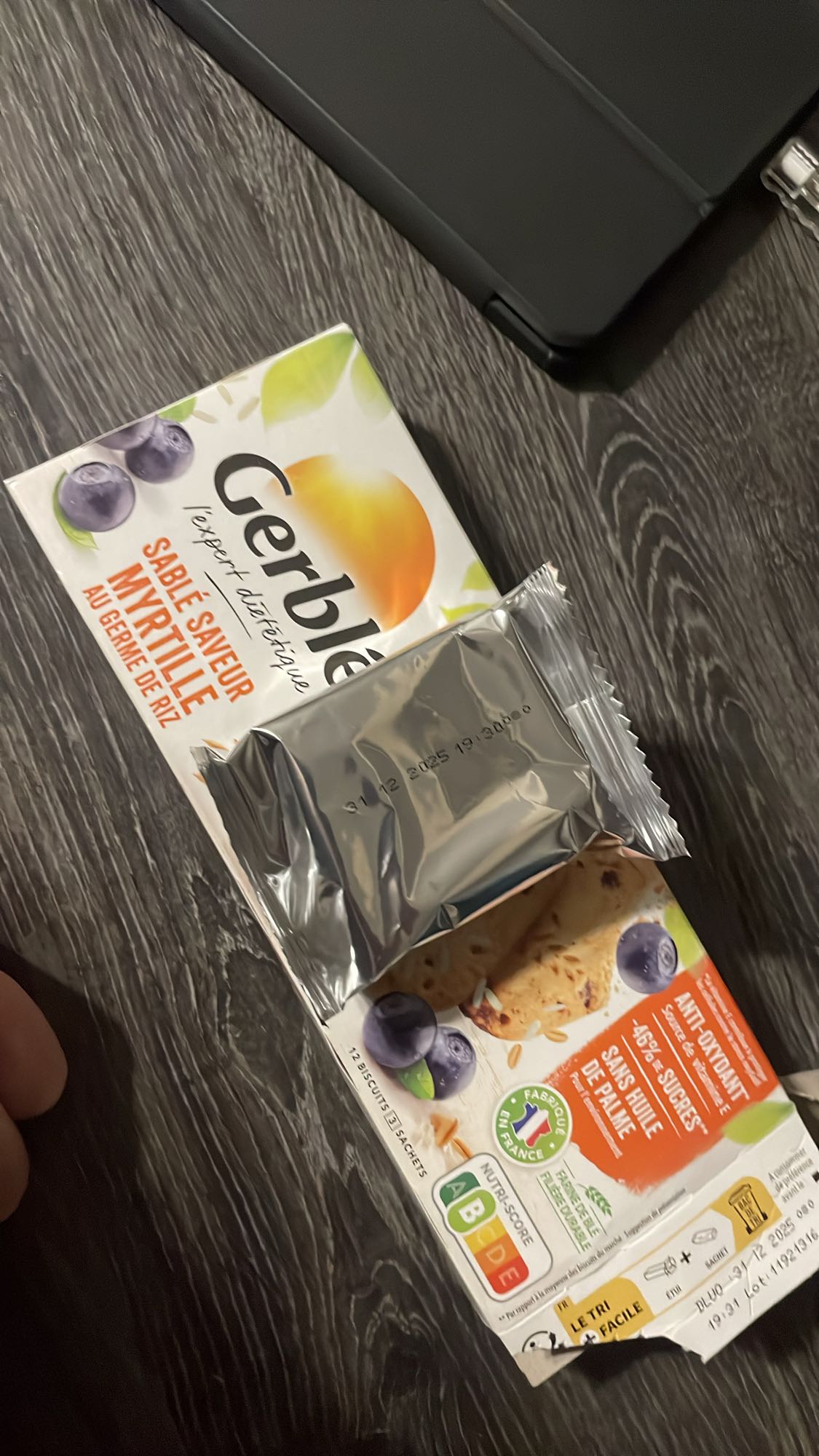 Biscuits myrtille Gerblé