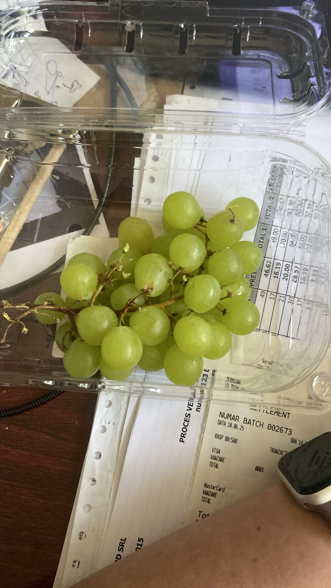 Green grapes snack