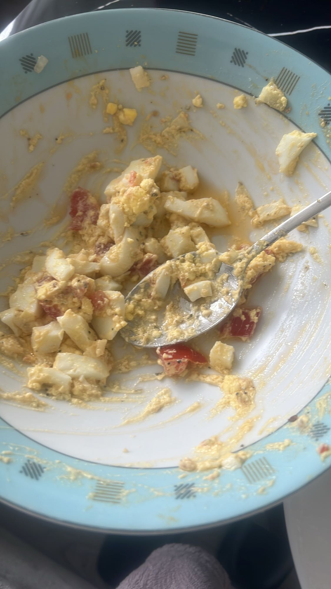 Eiersalade met tomaat