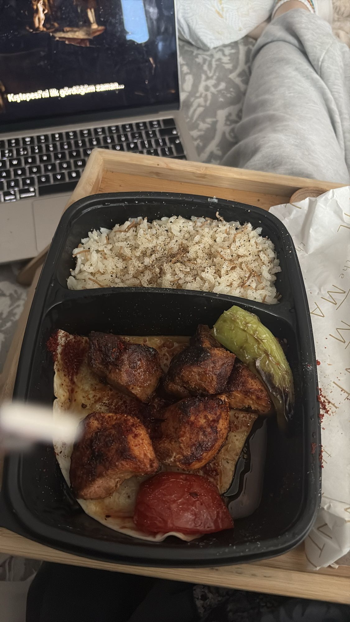 Chicken Kebab with Rice