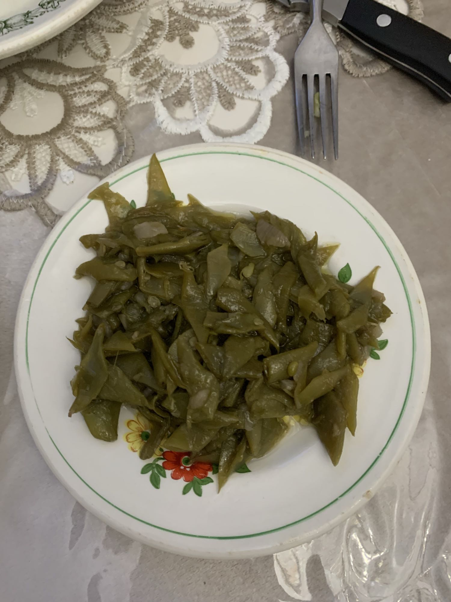 Zeytinyağlı taze fasulye