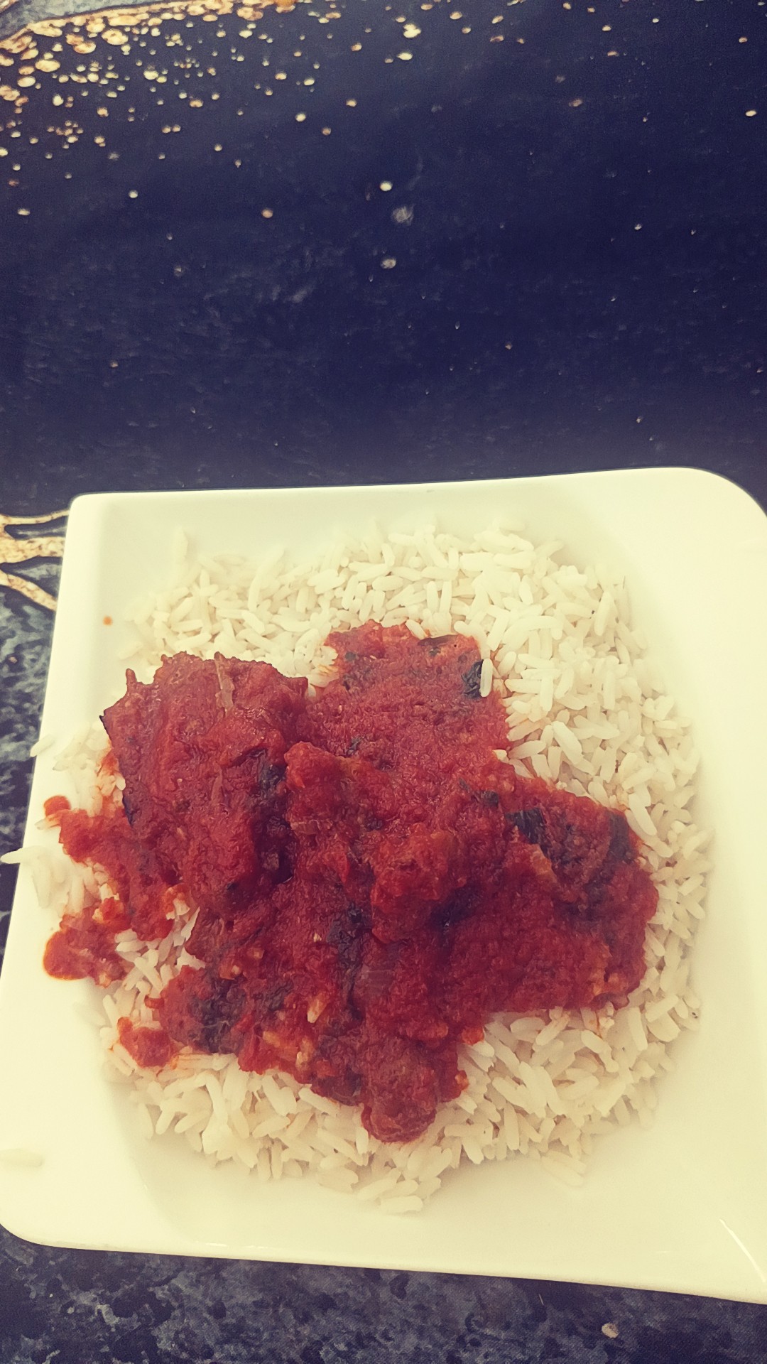 Rice with tomato stew