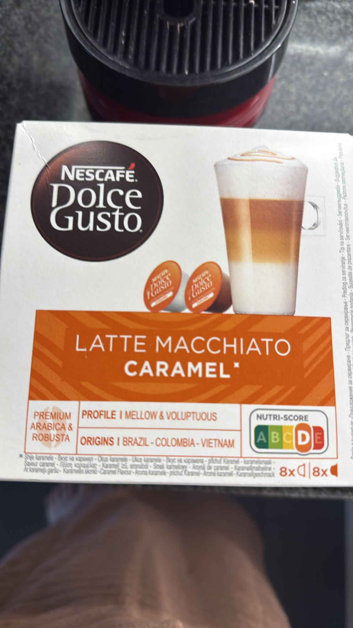 Latte macchiato caramel