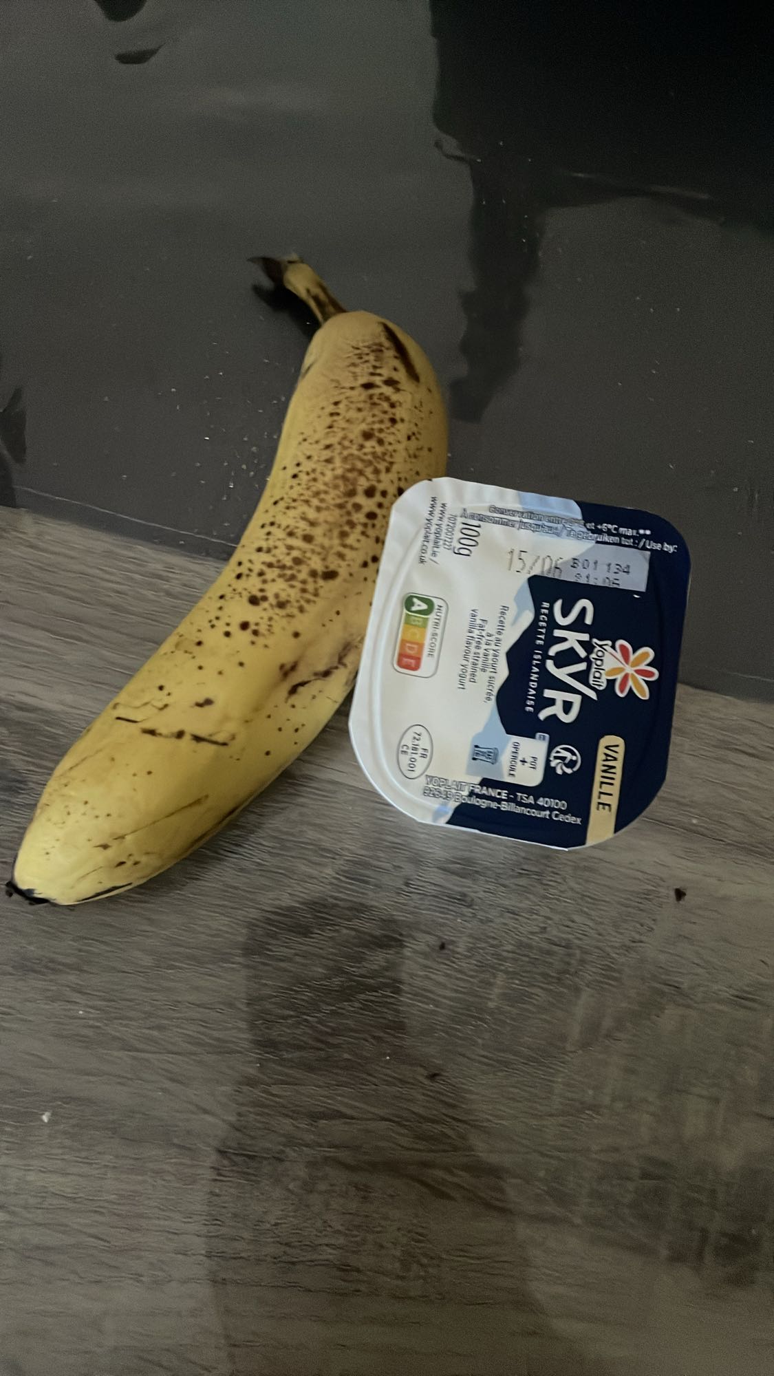 Banane et skyr vanille