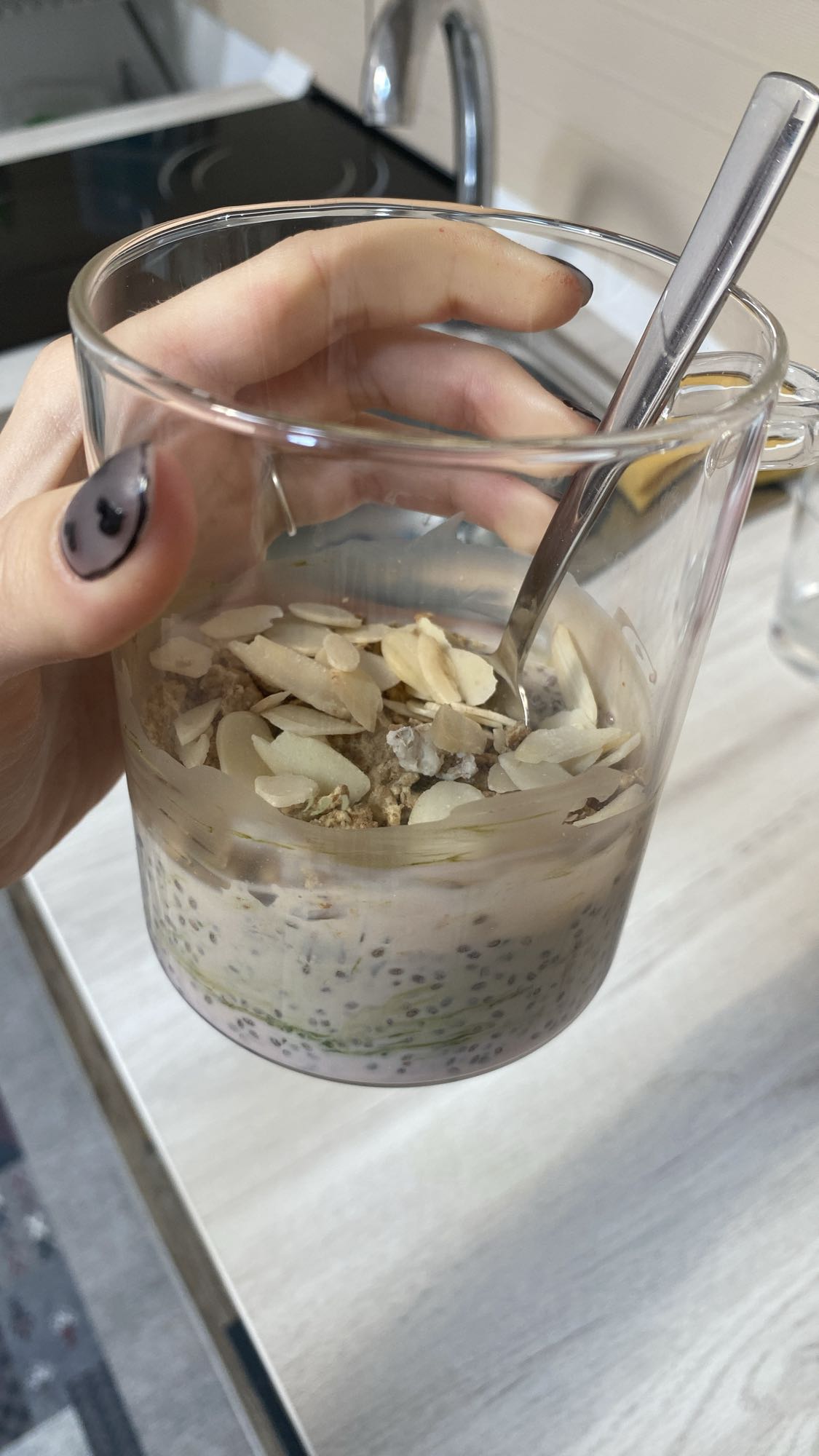 Budincă cu chia și migdale