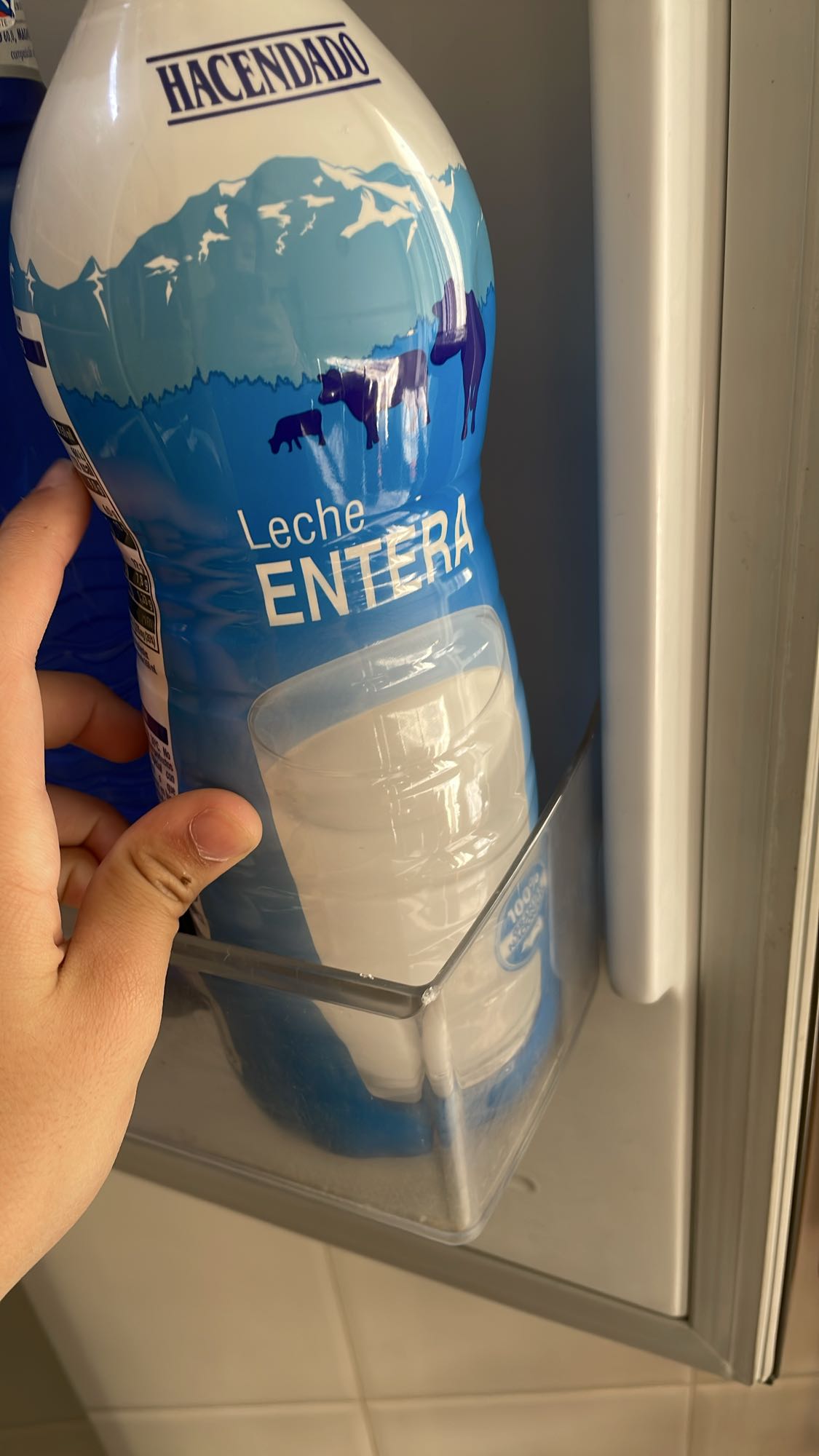 vaso de leche entera