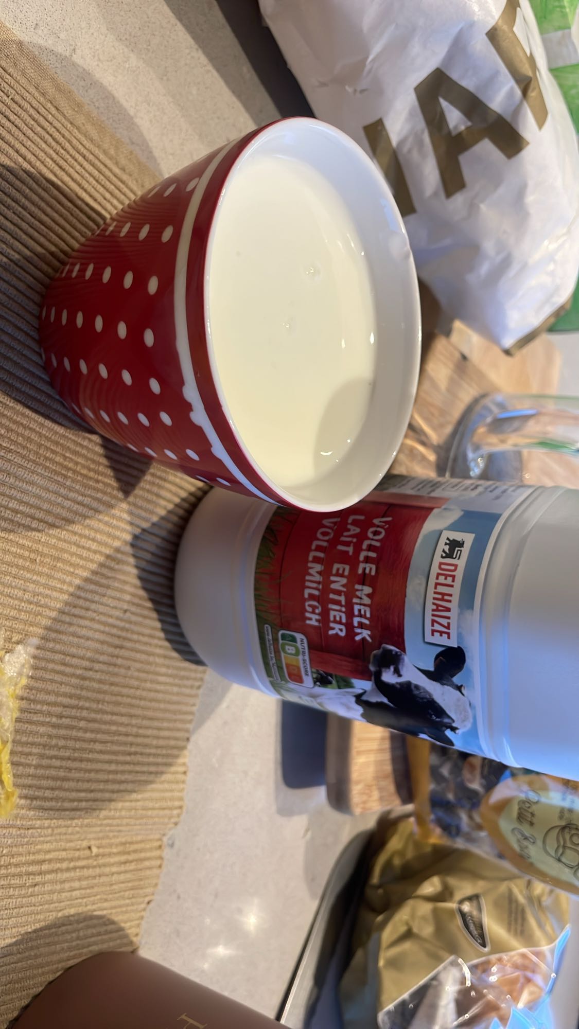 volle melk beker
