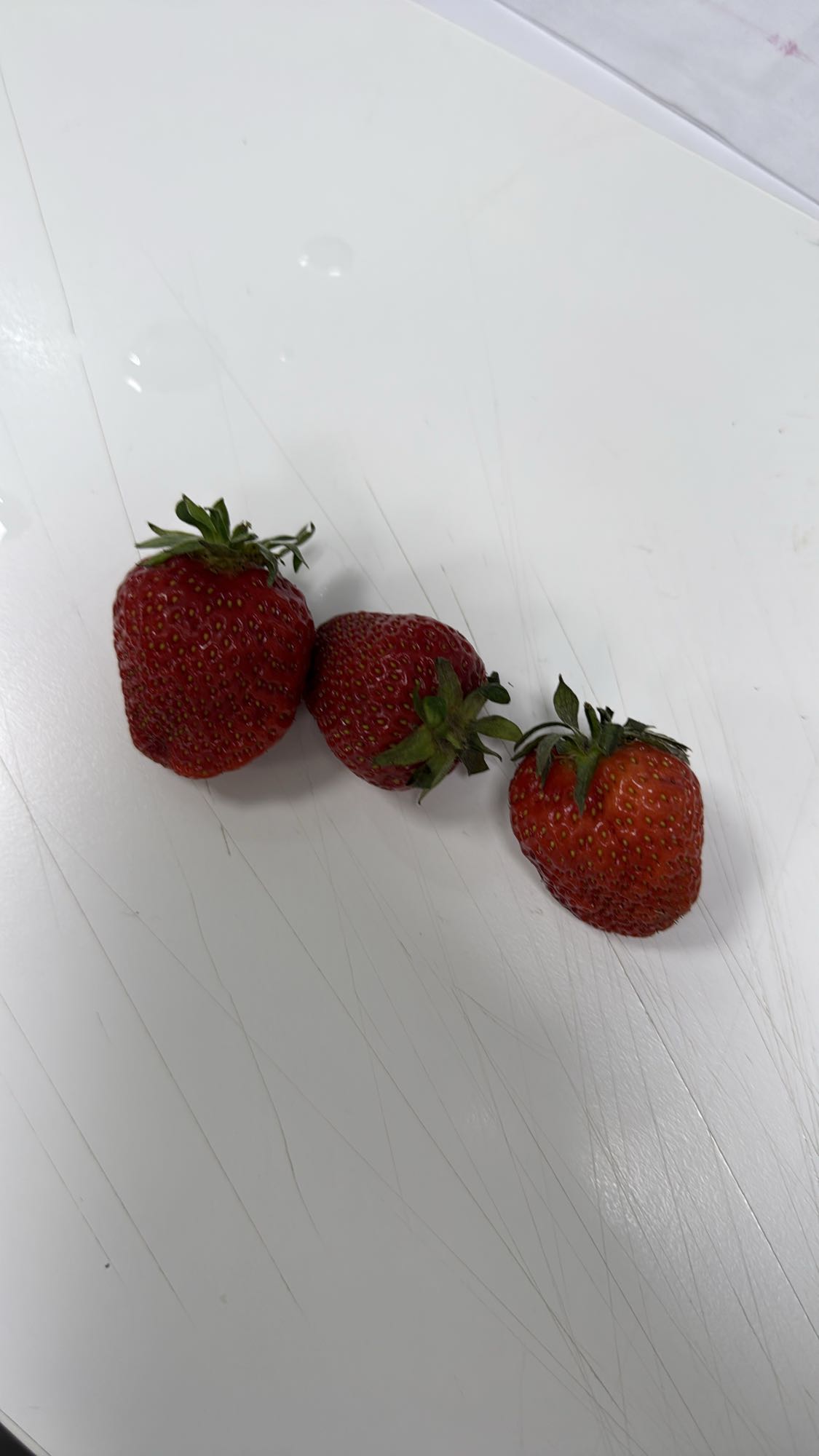 Drei Erdbeeren
