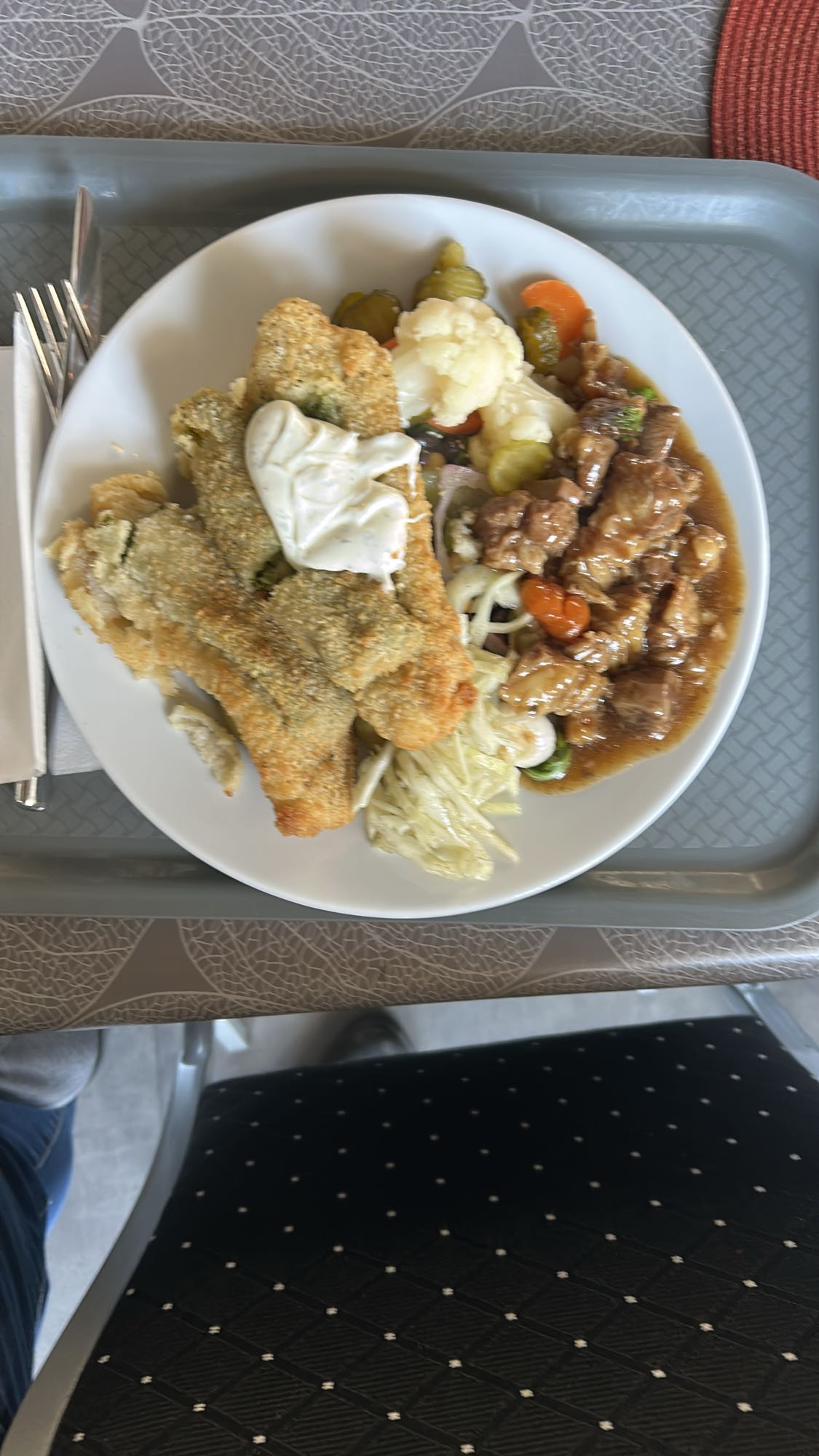 Panerad fisk & gryta