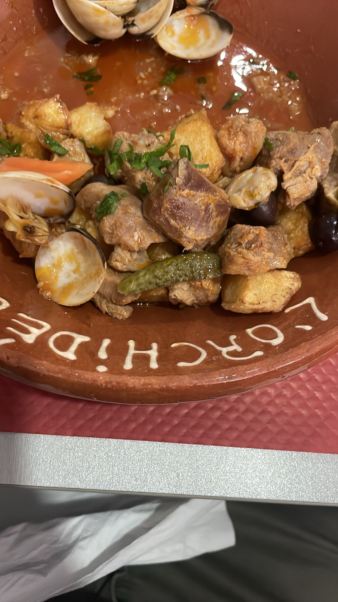 Ragoût terre et mer