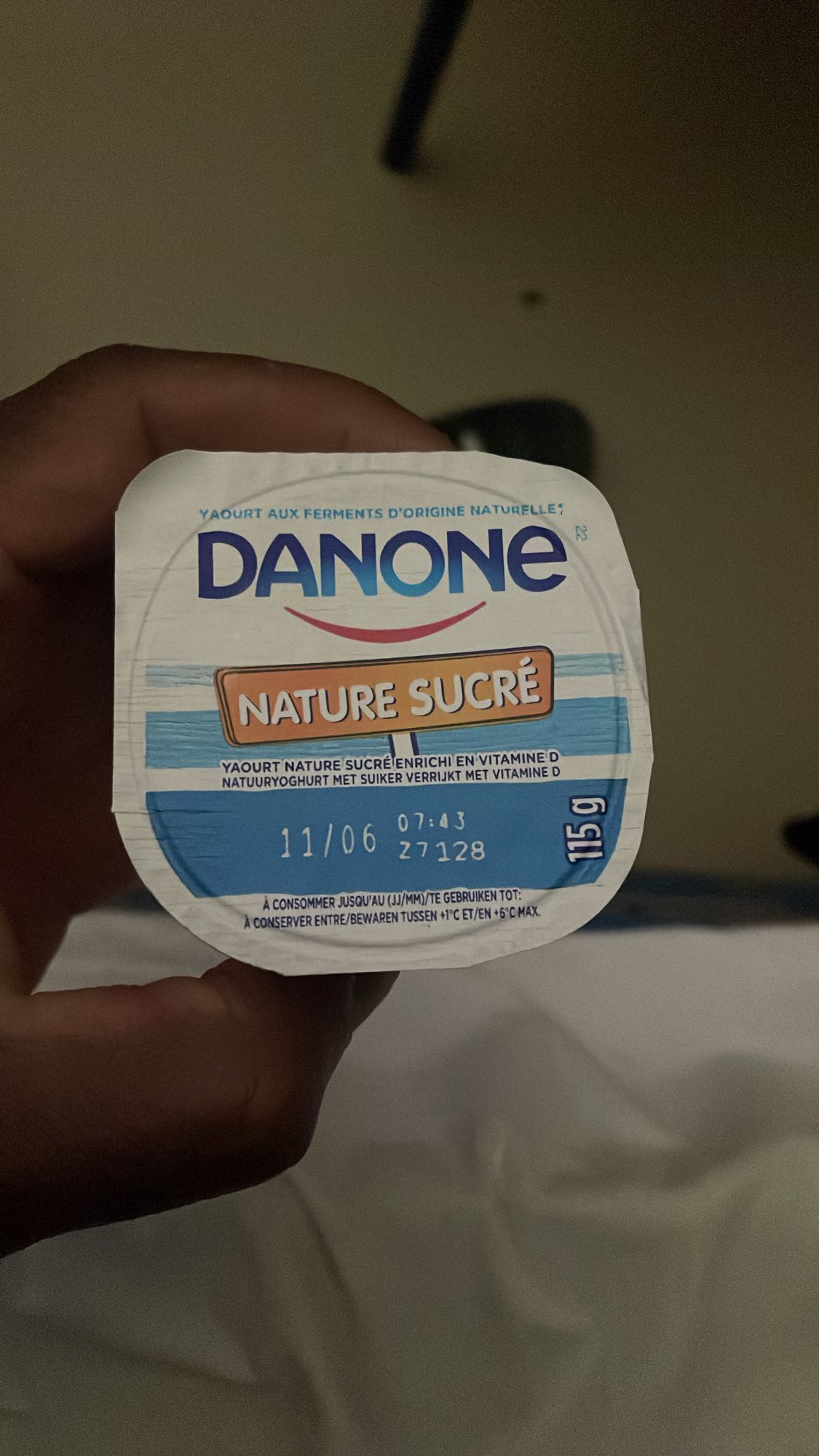 Yaourt nature sucré