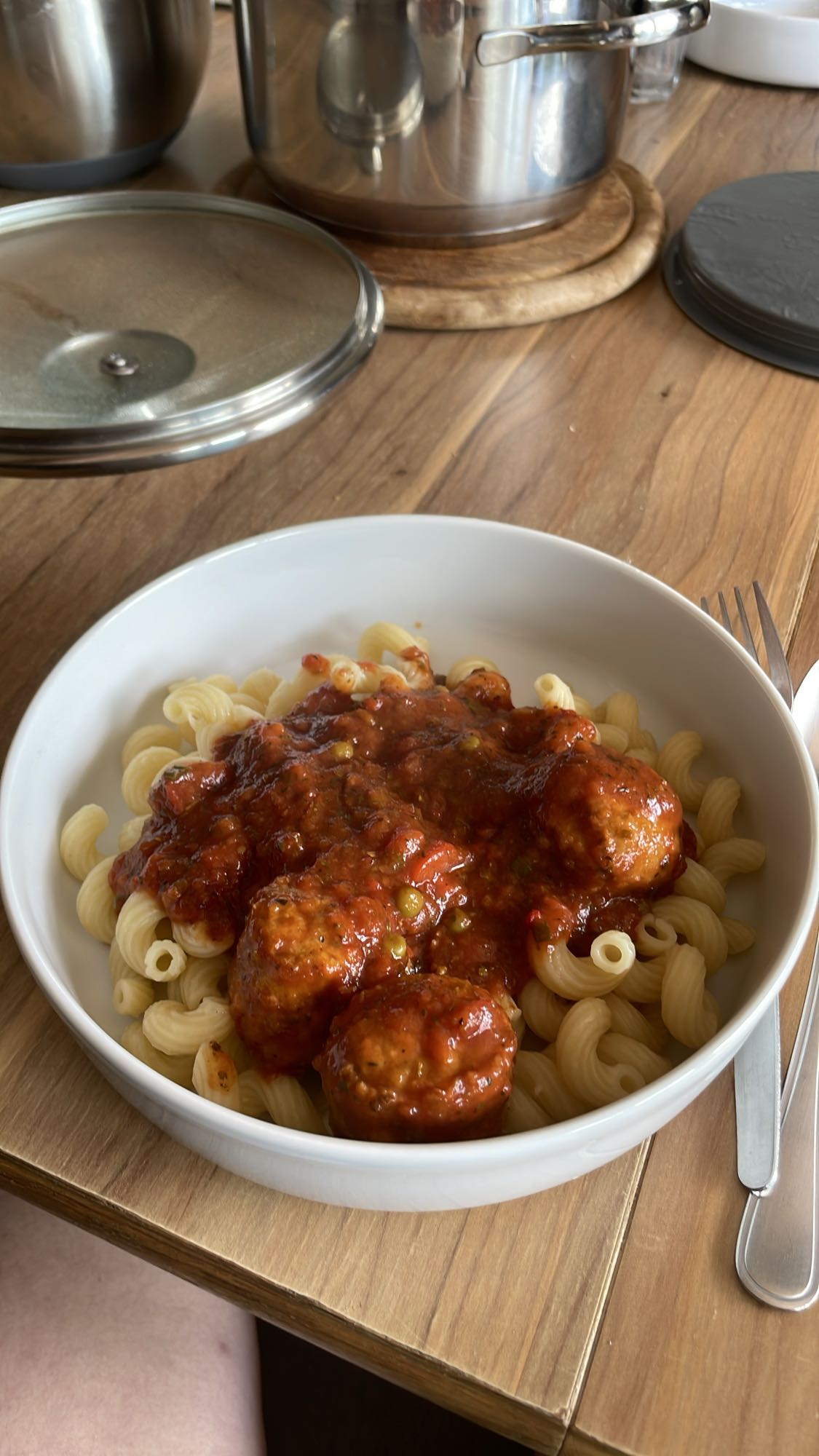 Pasta mit Fleischbällchen