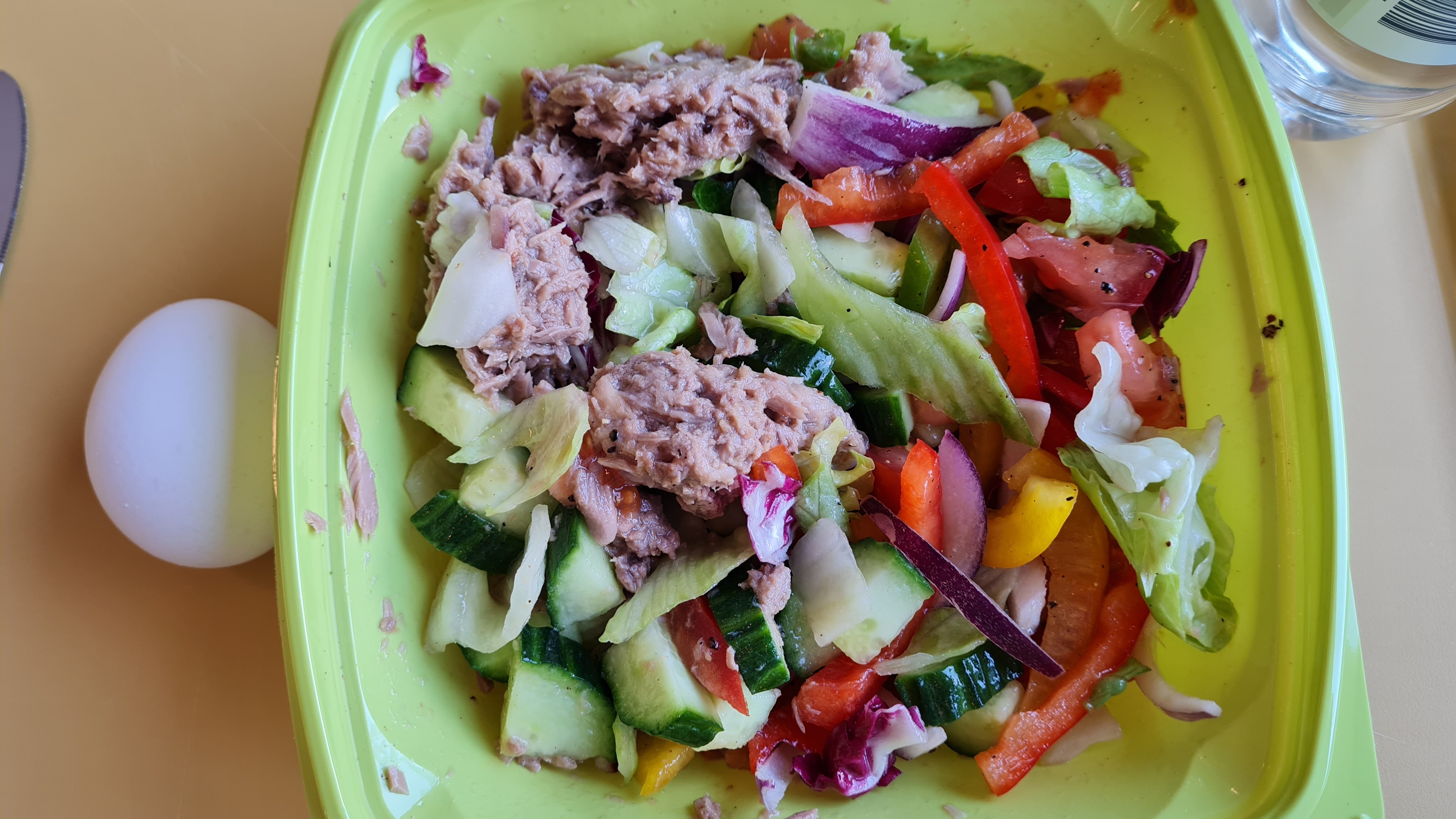 Tuna Veggie Salad with Egg