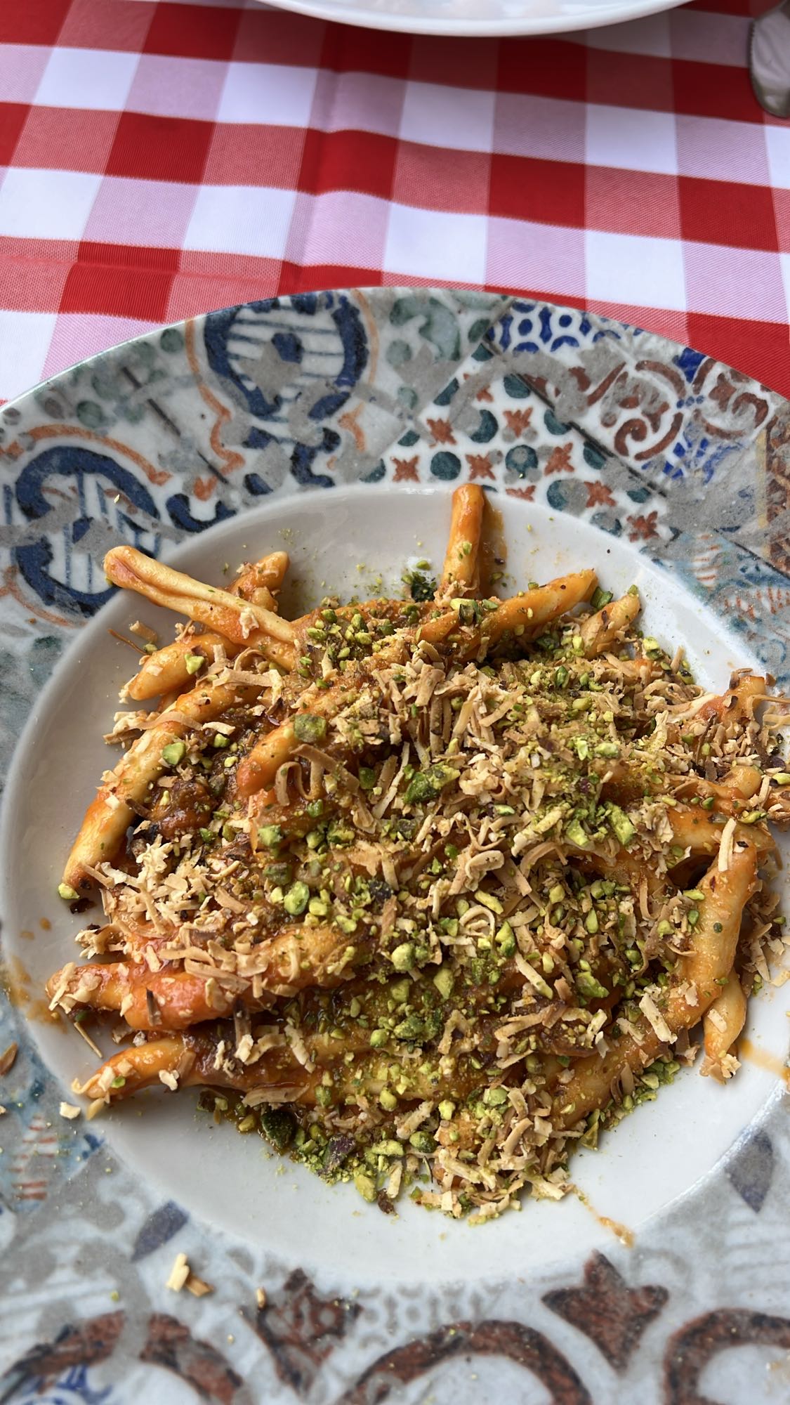 Paste cu fistic și brânză