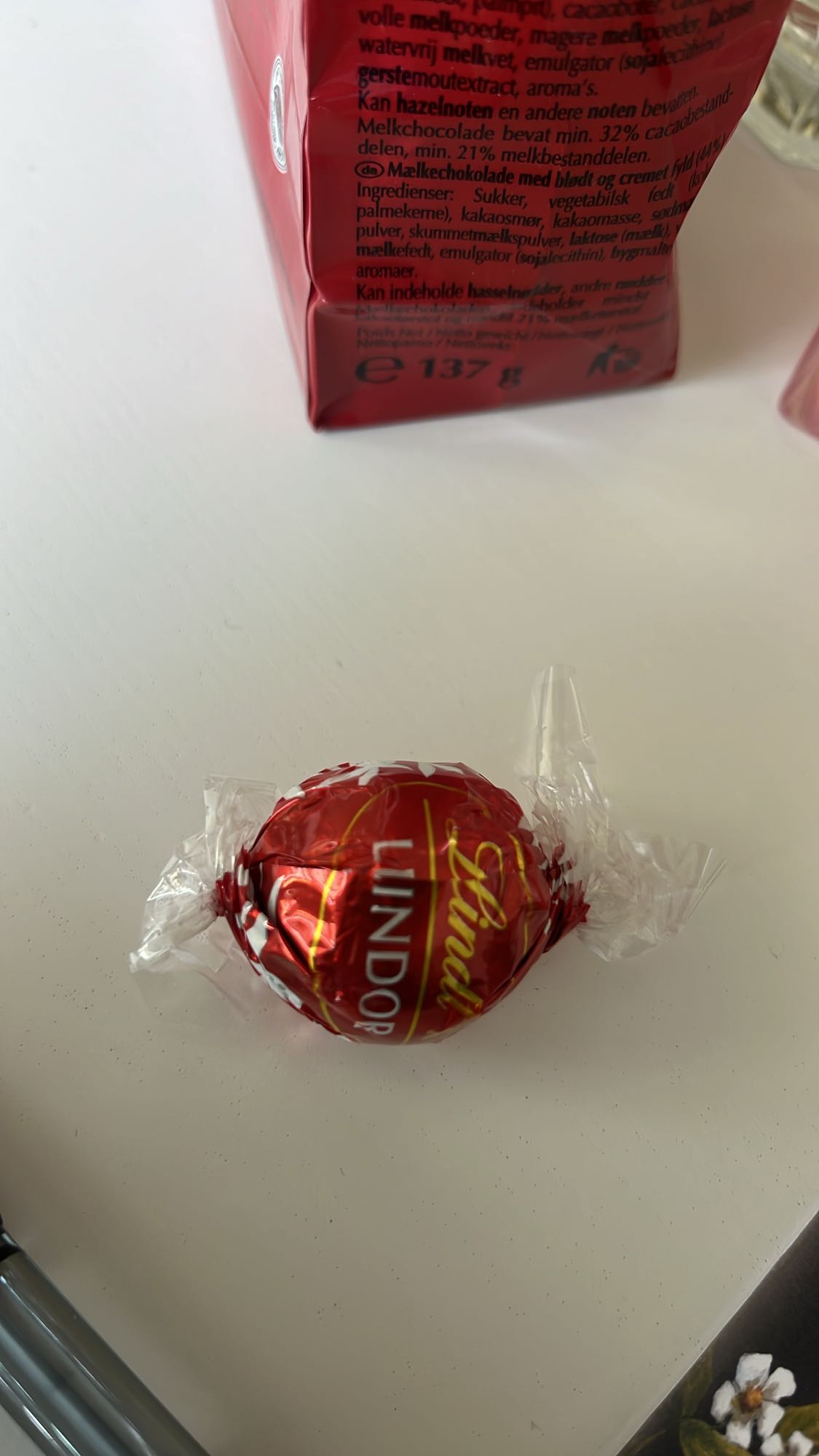 Lindor mjölkchokladkula
