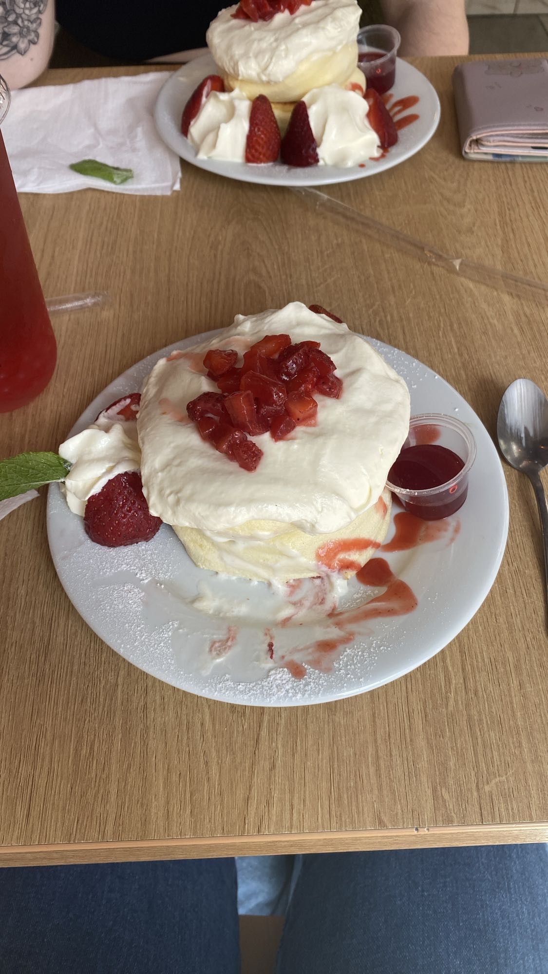 Pancakes aux fraises