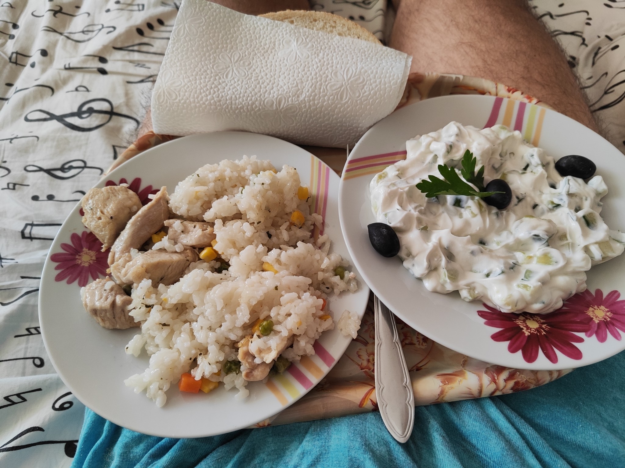 Chicken Rice & Yogurt Dip