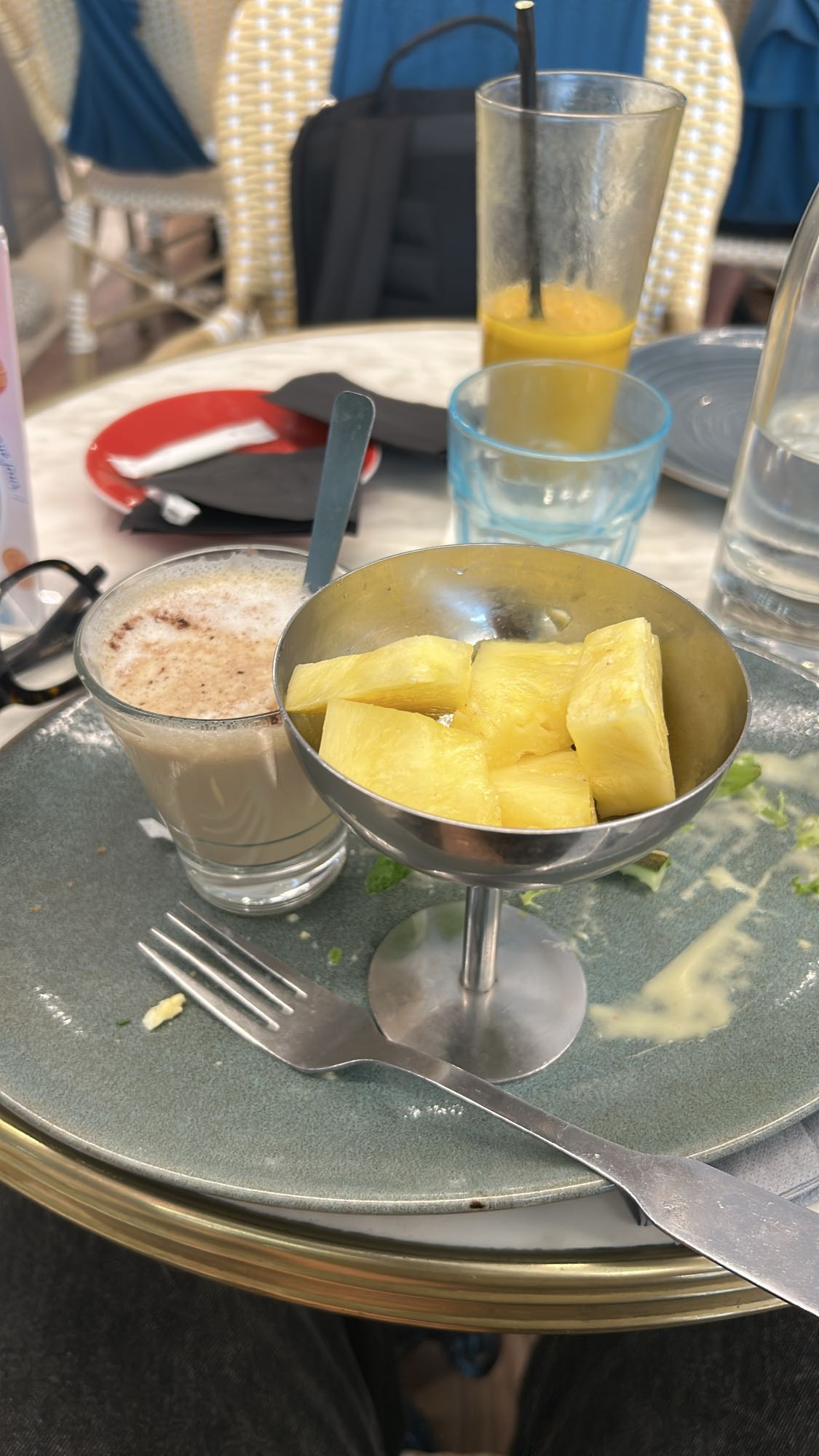 Collation fruit et boisson