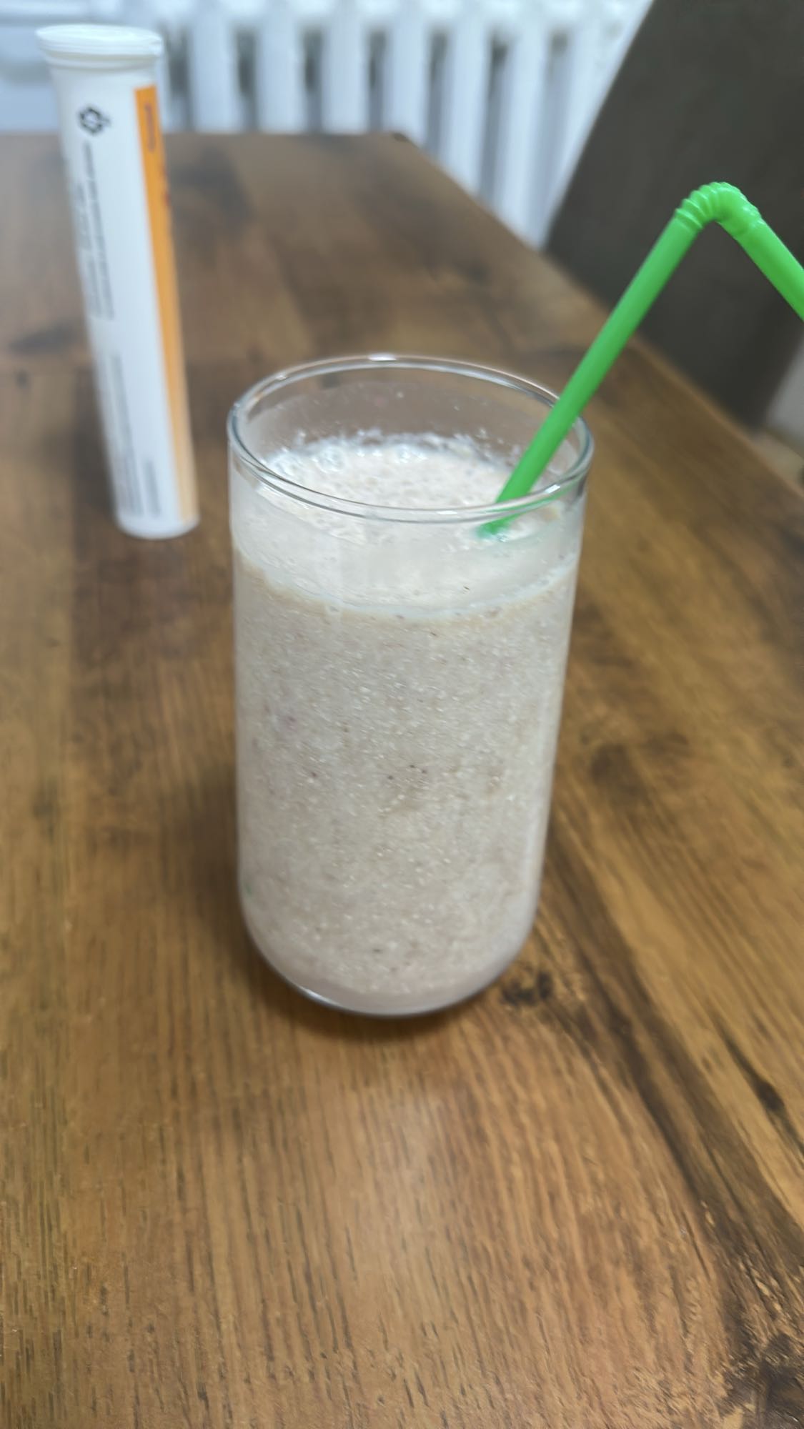 Banana Strawberry Cottage Cheese Smoothie