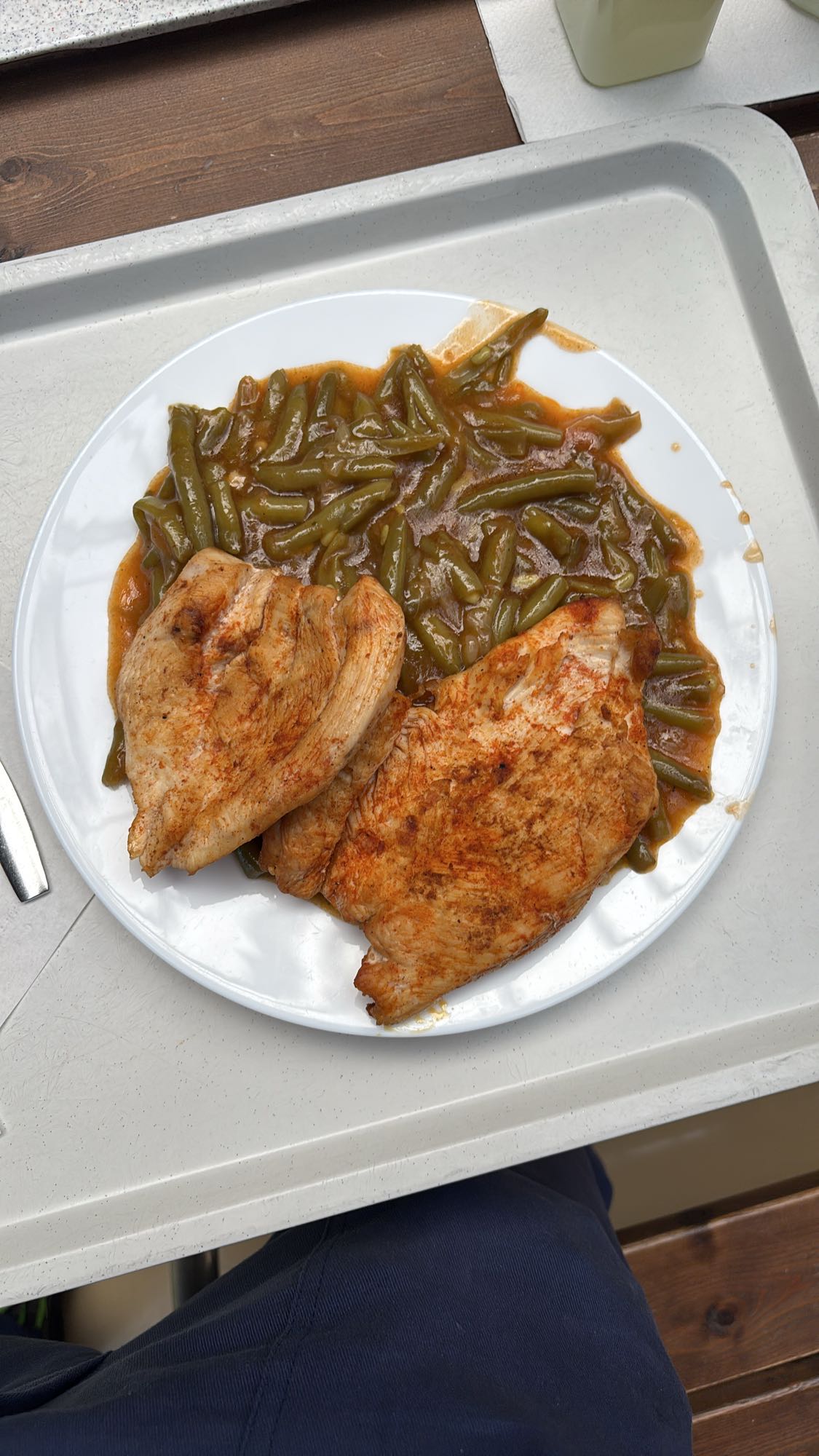 Piept de pui cu fasole verde