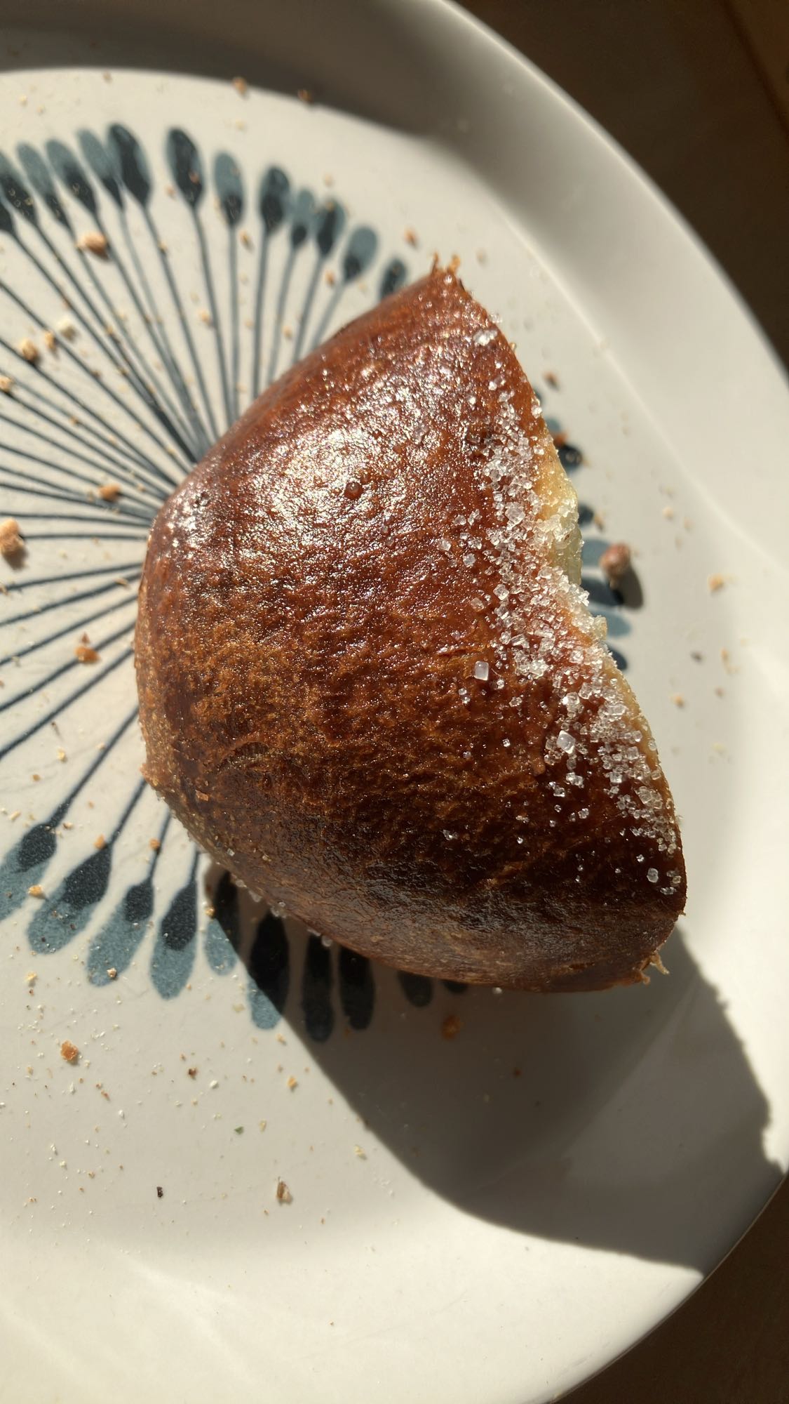 Pão doce com açúcar