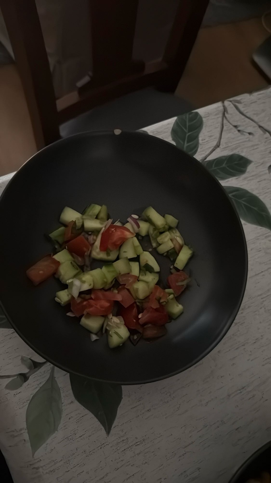 ensalada de pepino y tomate