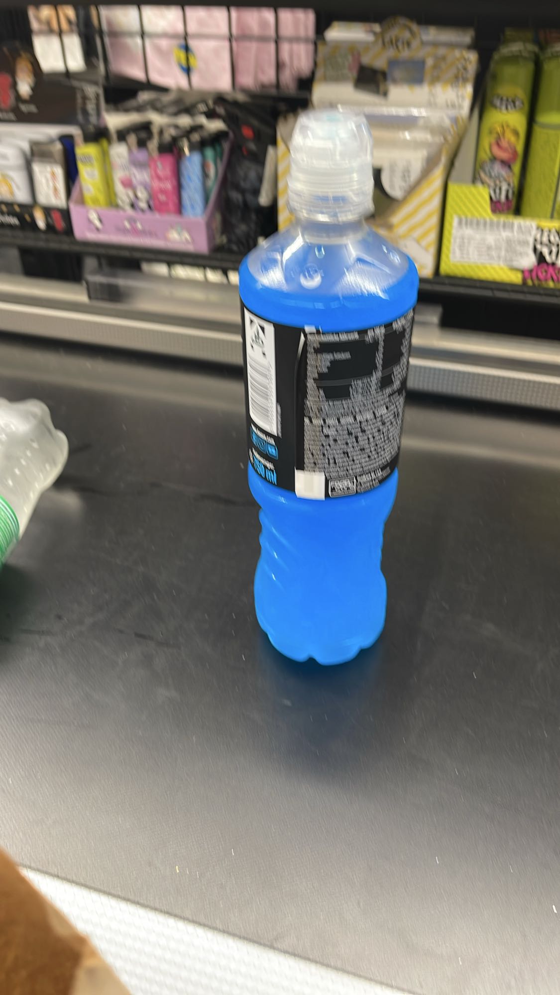 Blaues Sportgetränk