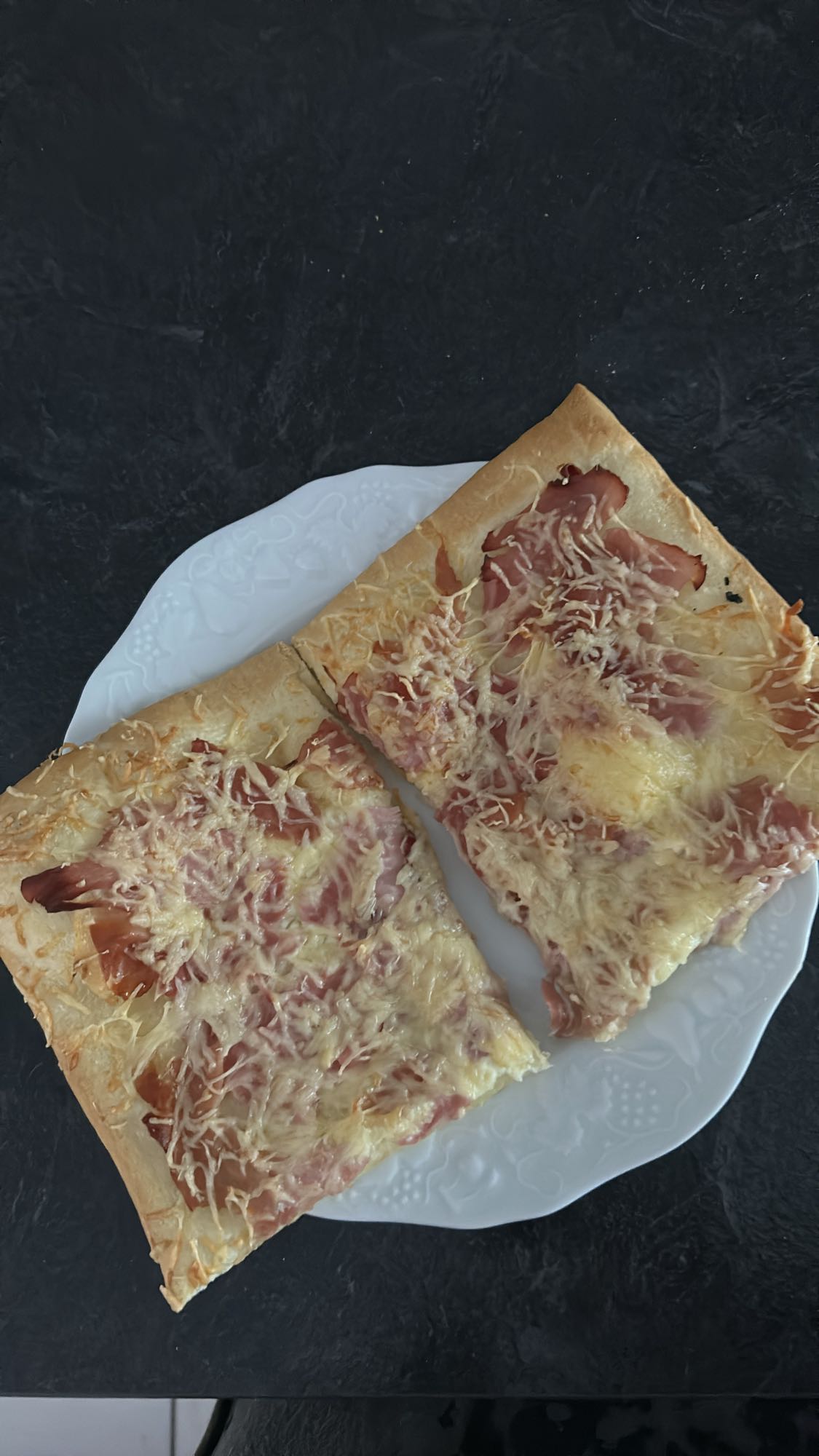 Tarte jambon fromage