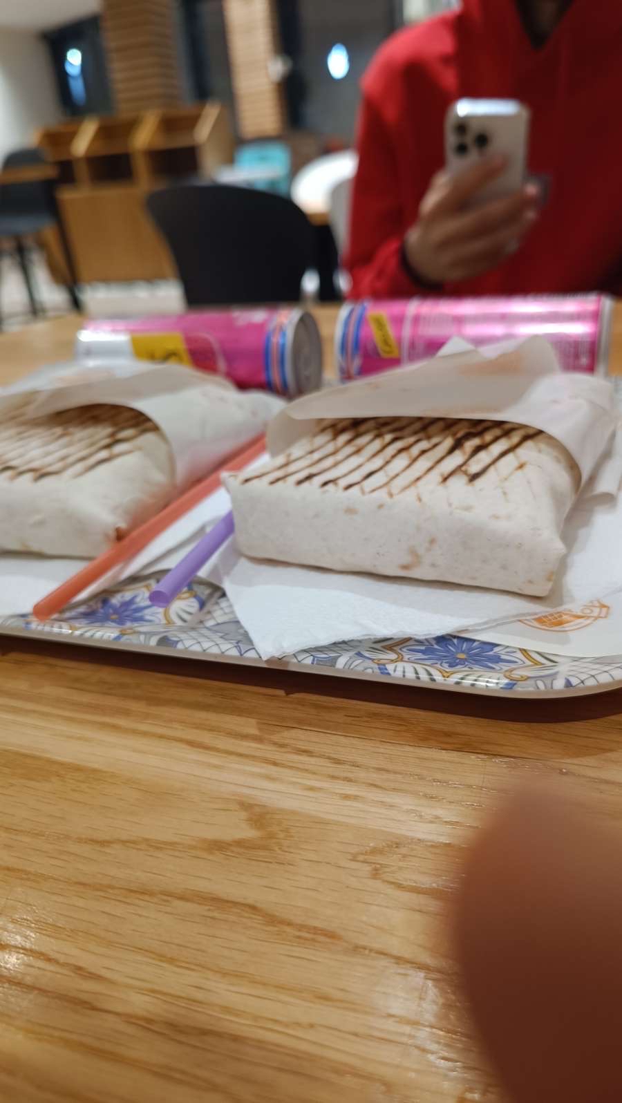 Wraps grillés et soda