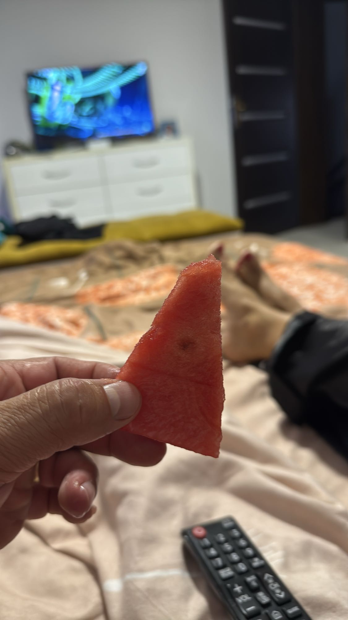 Felie de pepene roșu